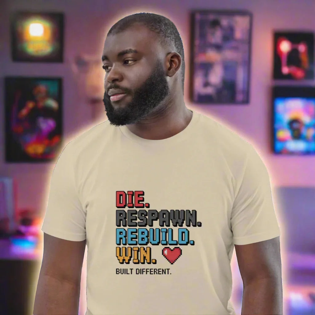 Die Respawn Rebuild Win Shirt – Built Different Gamer Tee - RaZits