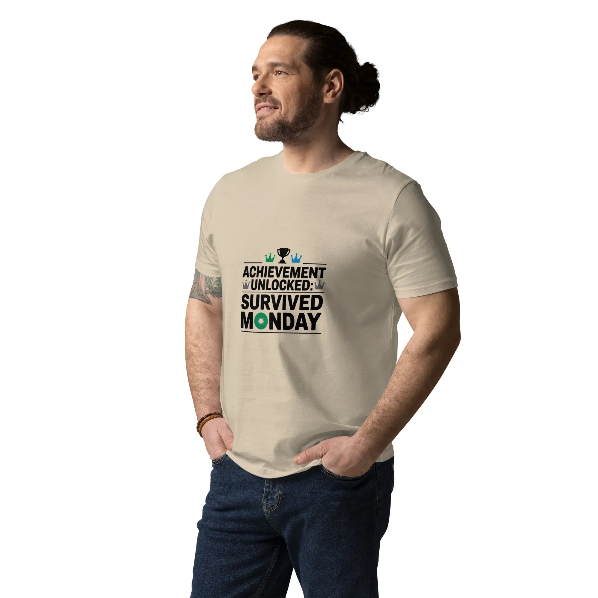 Achievement Unlocked Shirt – Survived Monday Gamer Tee - RaZits