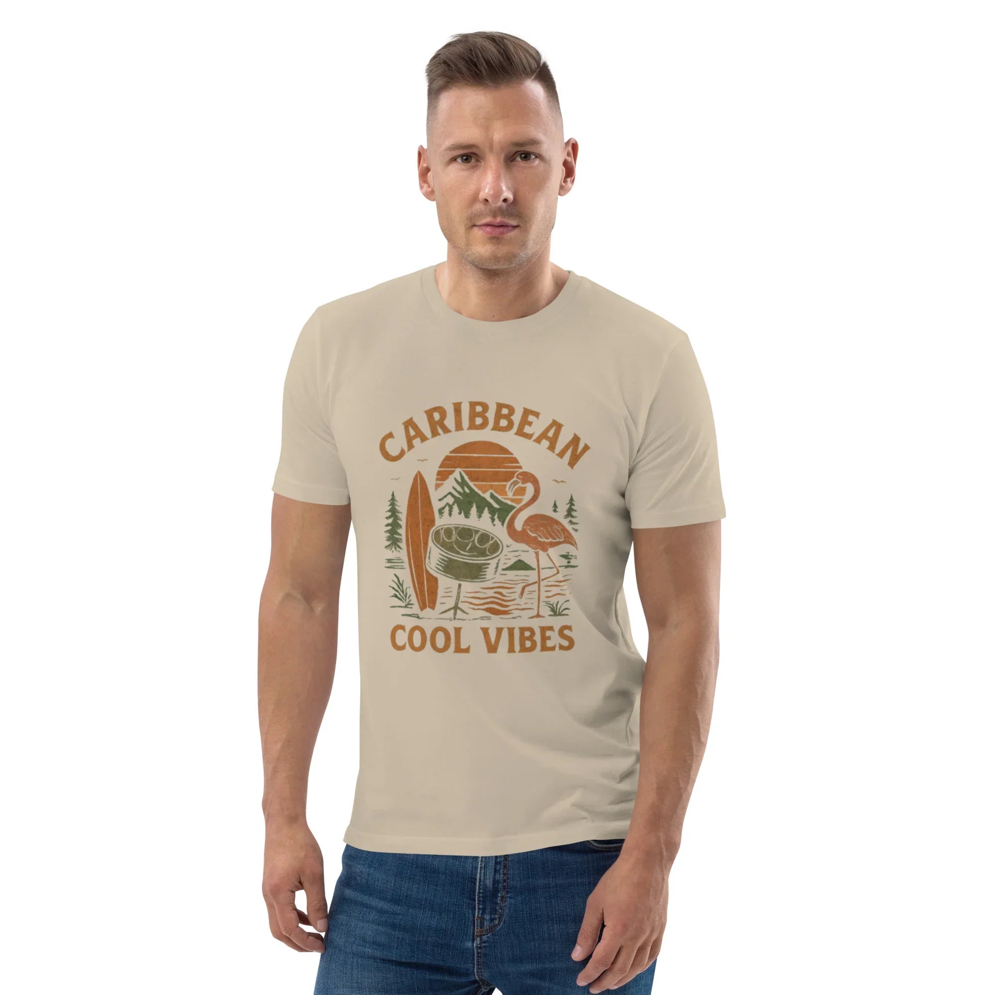 Caribbean Cool Vibes Organic Cotton Tee - RaZits