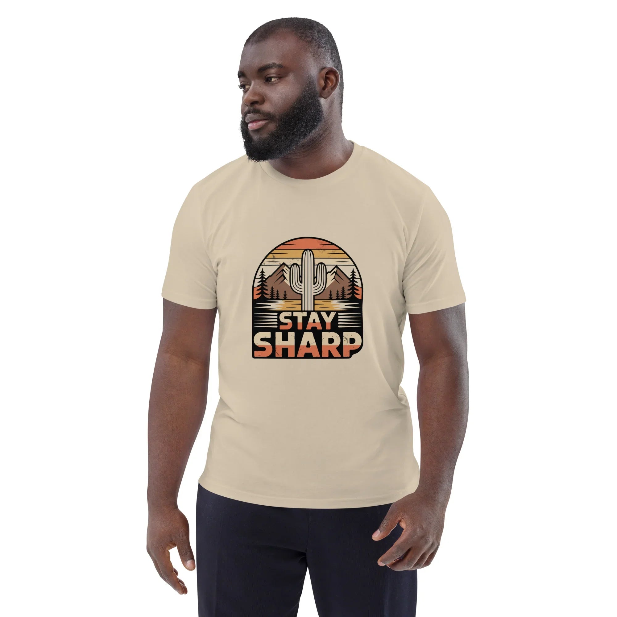 Cactus Graphic Tee – Stay Sharp Desert Adventure Shirt - RaZits