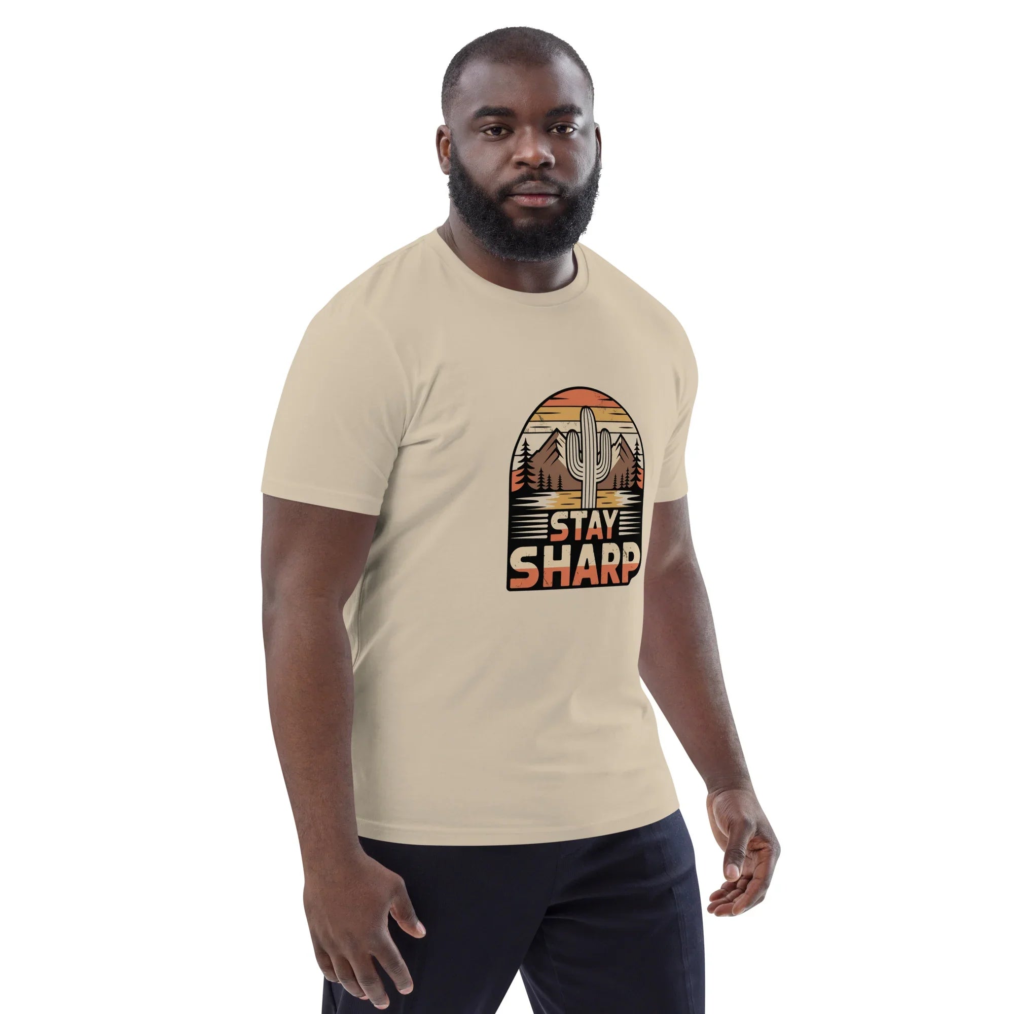 Cactus Graphic Tee – Stay Sharp Desert Adventure Shirt - RaZits