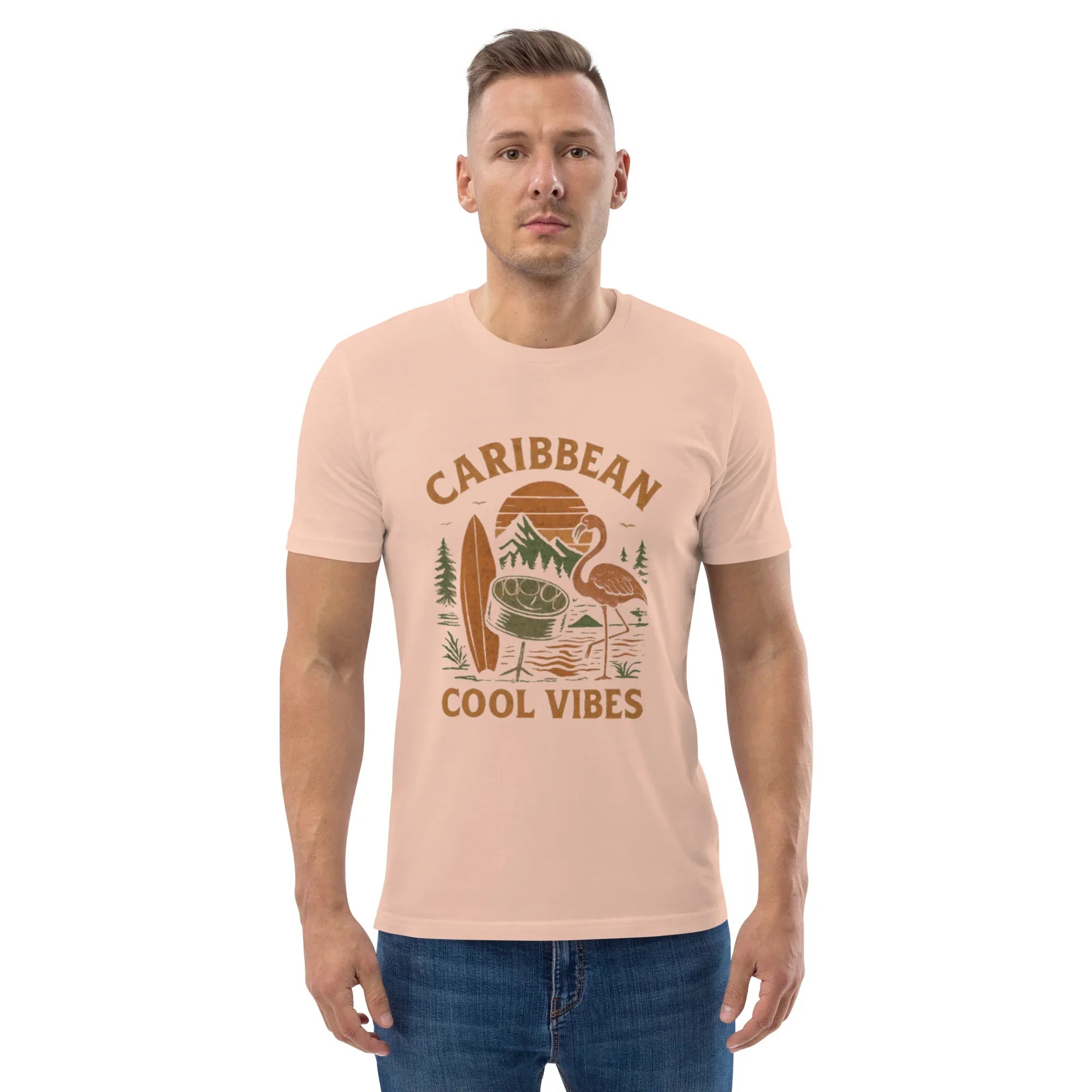 Caribbean Cool Vibes Organic Cotton Tee - RaZits