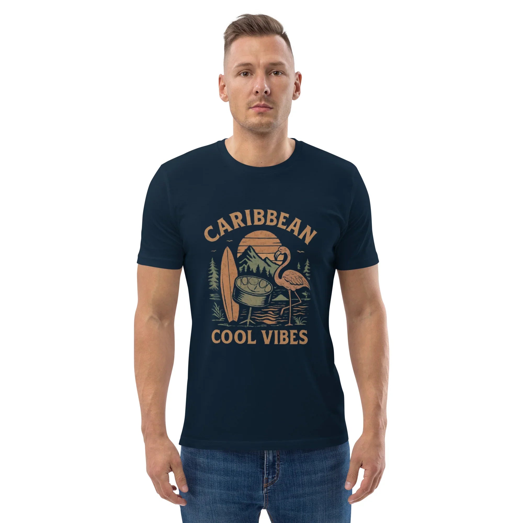 Caribbean Cool Vibes Organic Cotton Tee - RaZits