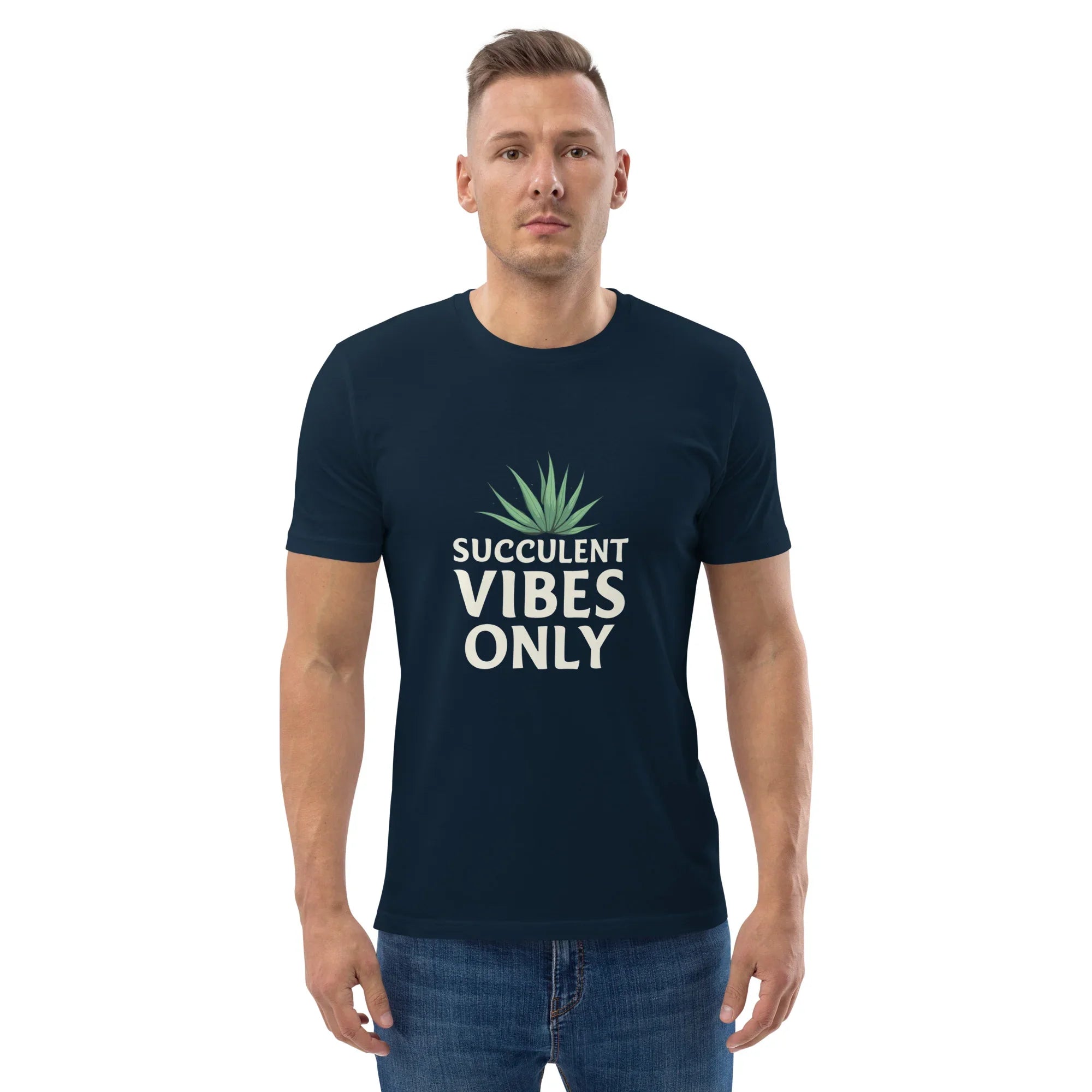 Succulent T-Shirt – Succulent Vibes Only Minimal Plant Tee - RaZits