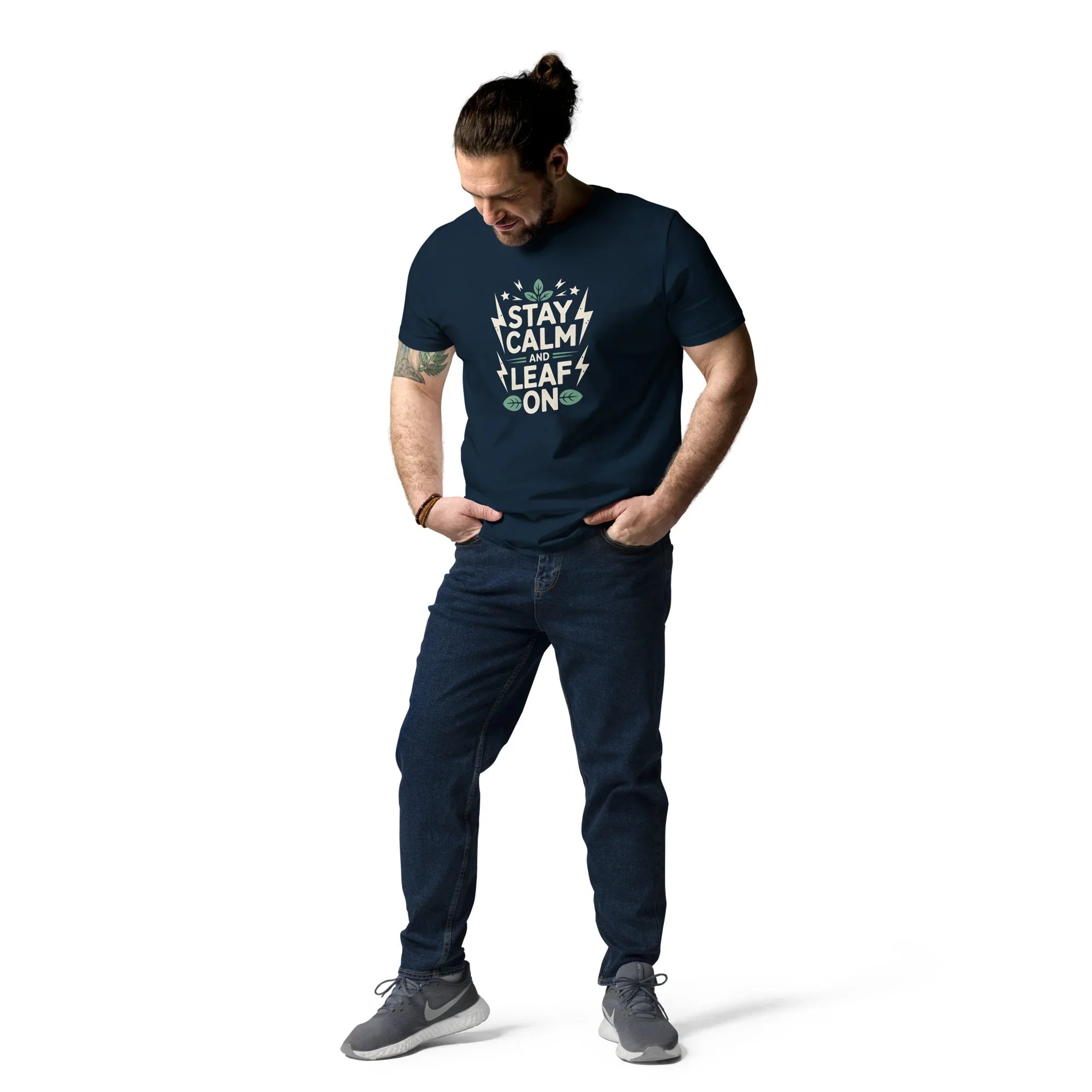 Leaf Pun T-Shirt – Stay Calm and Leaf On - RaZits