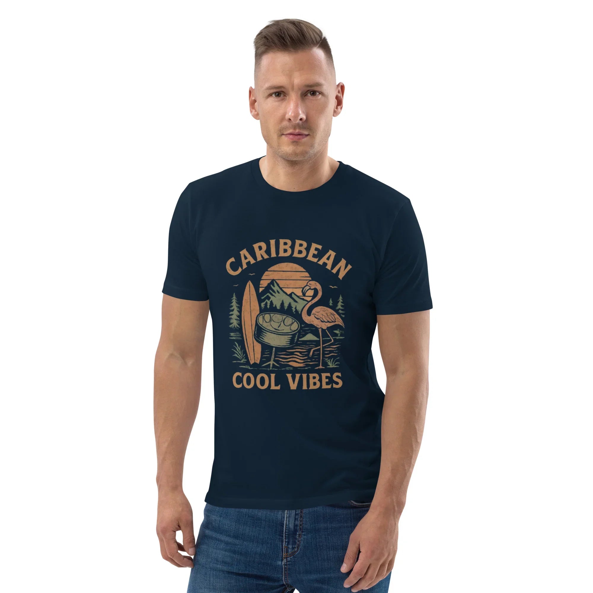 Caribbean Cool Vibes Organic Cotton Tee - RaZits