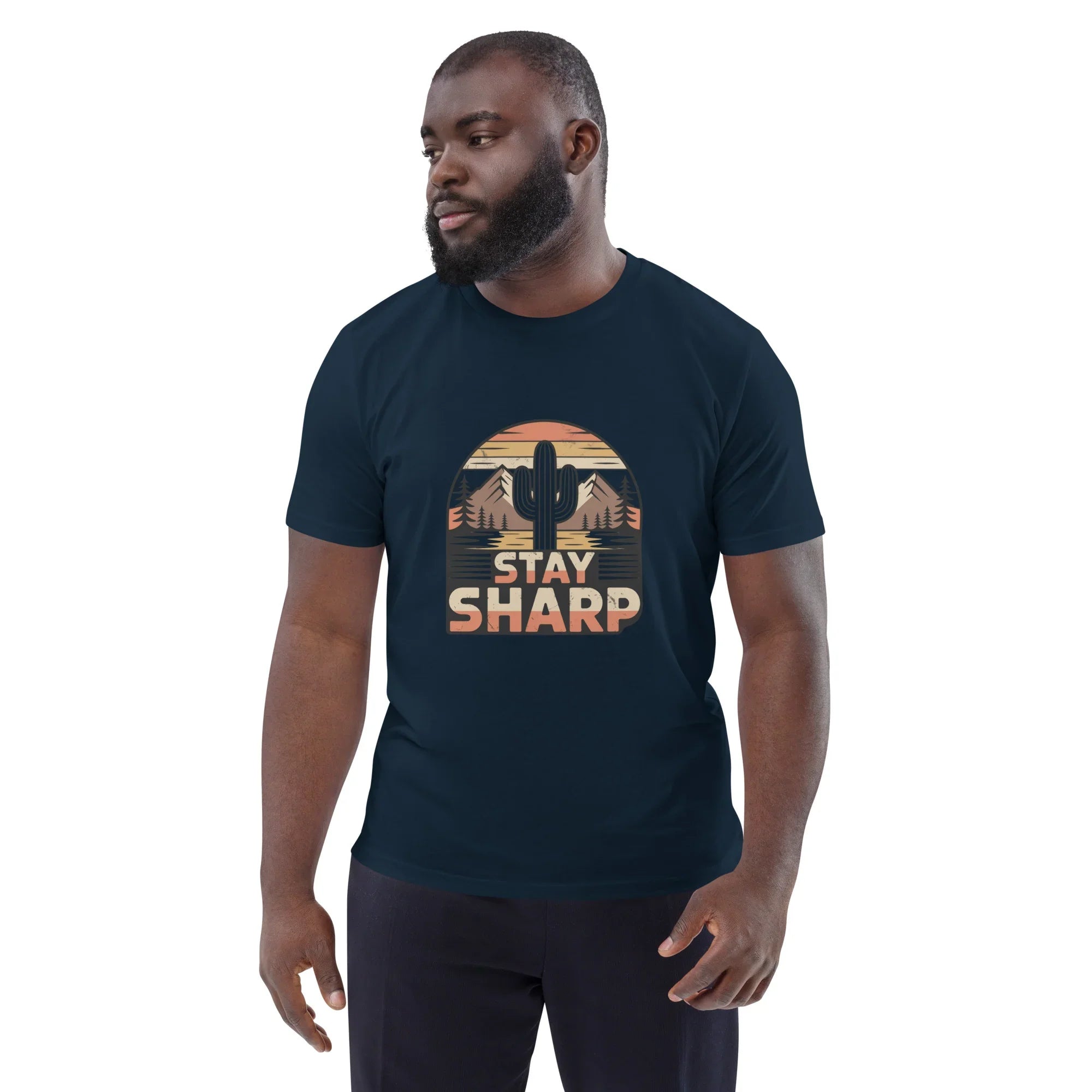 Cactus Graphic Tee – Stay Sharp Desert Adventure Shirt - RaZits