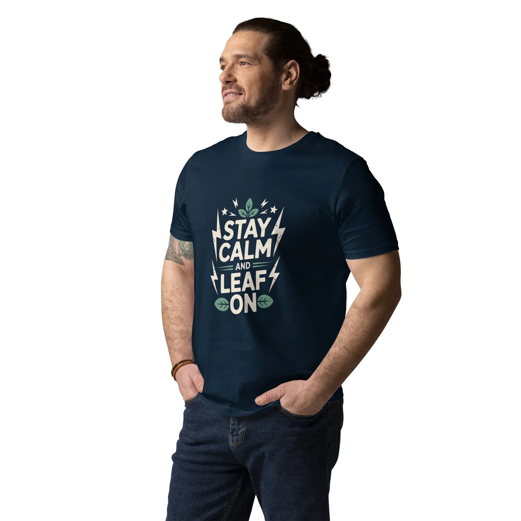 Leaf Pun T-Shirt – Stay Calm and Leaf On - RaZits