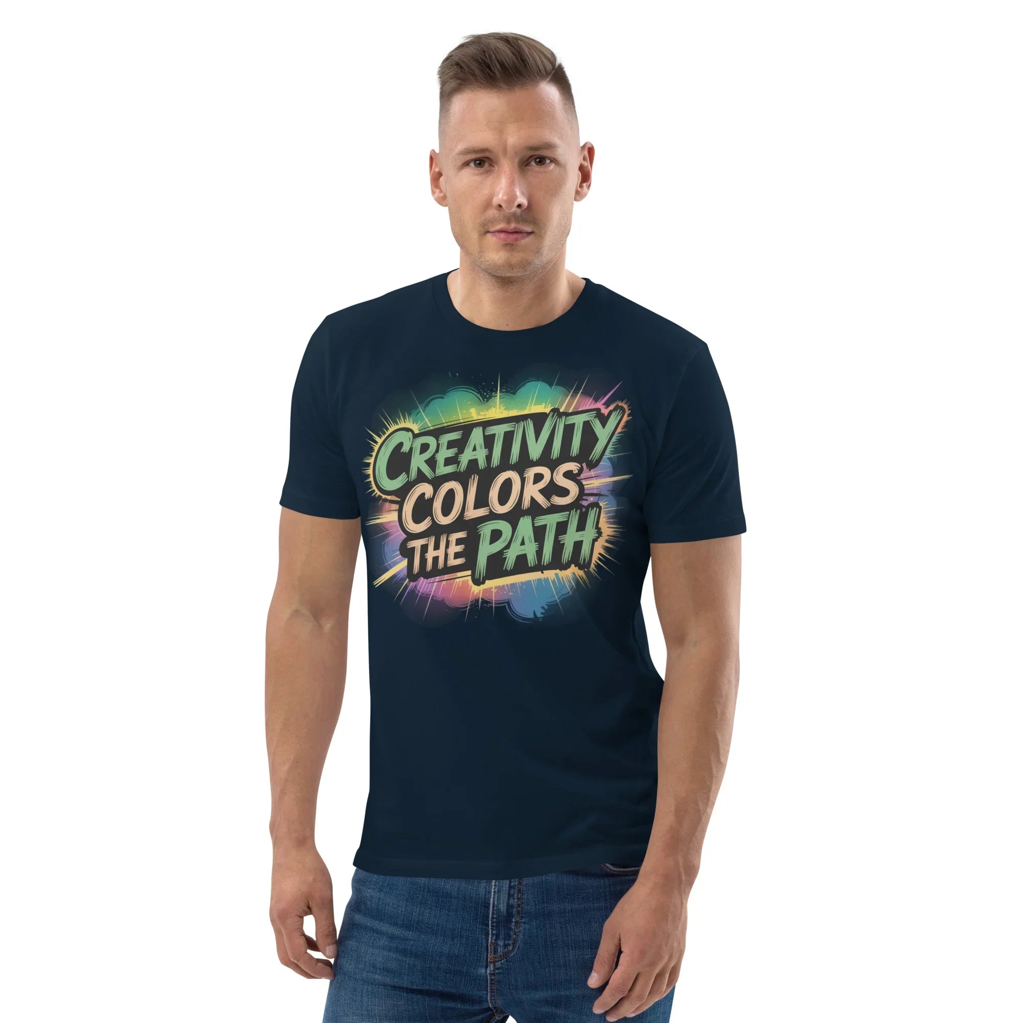 Color Splash Adventure T-Shirt – “Creativity Colors the Path” Comic Style - RaZits