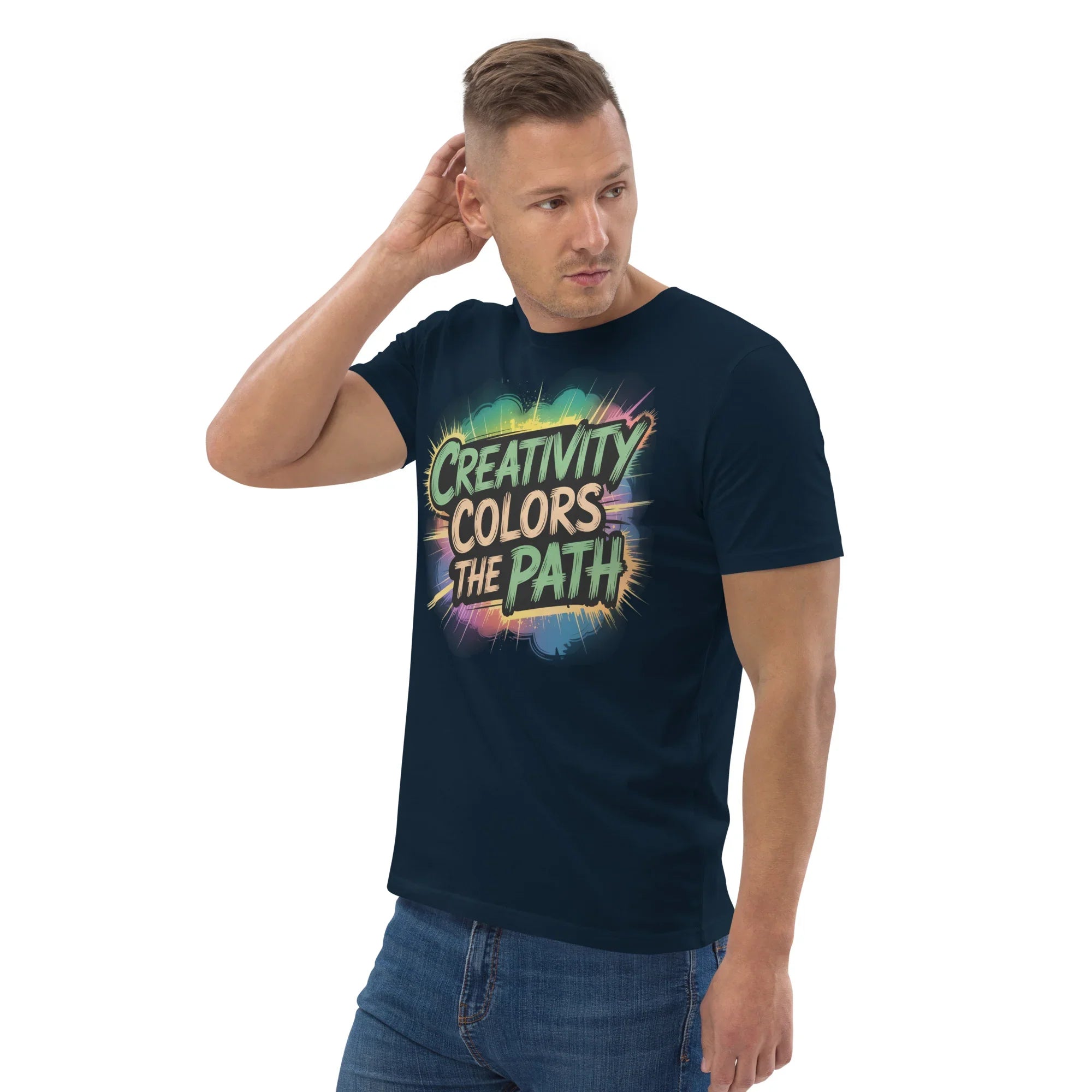 Color Splash Adventure T-Shirt – “Creativity Colors the Path” Comic Style - RaZits