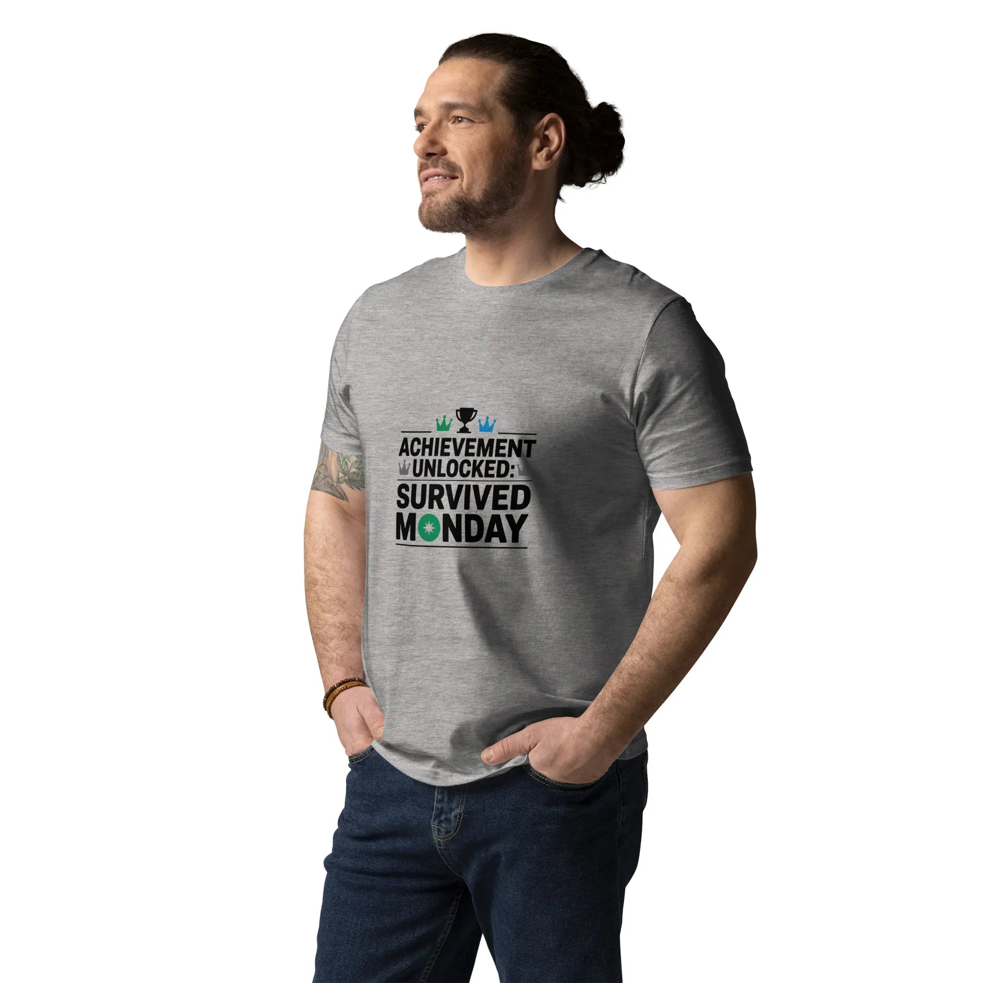 Achievement Unlocked Shirt – Survived Monday Gamer Tee - RaZits