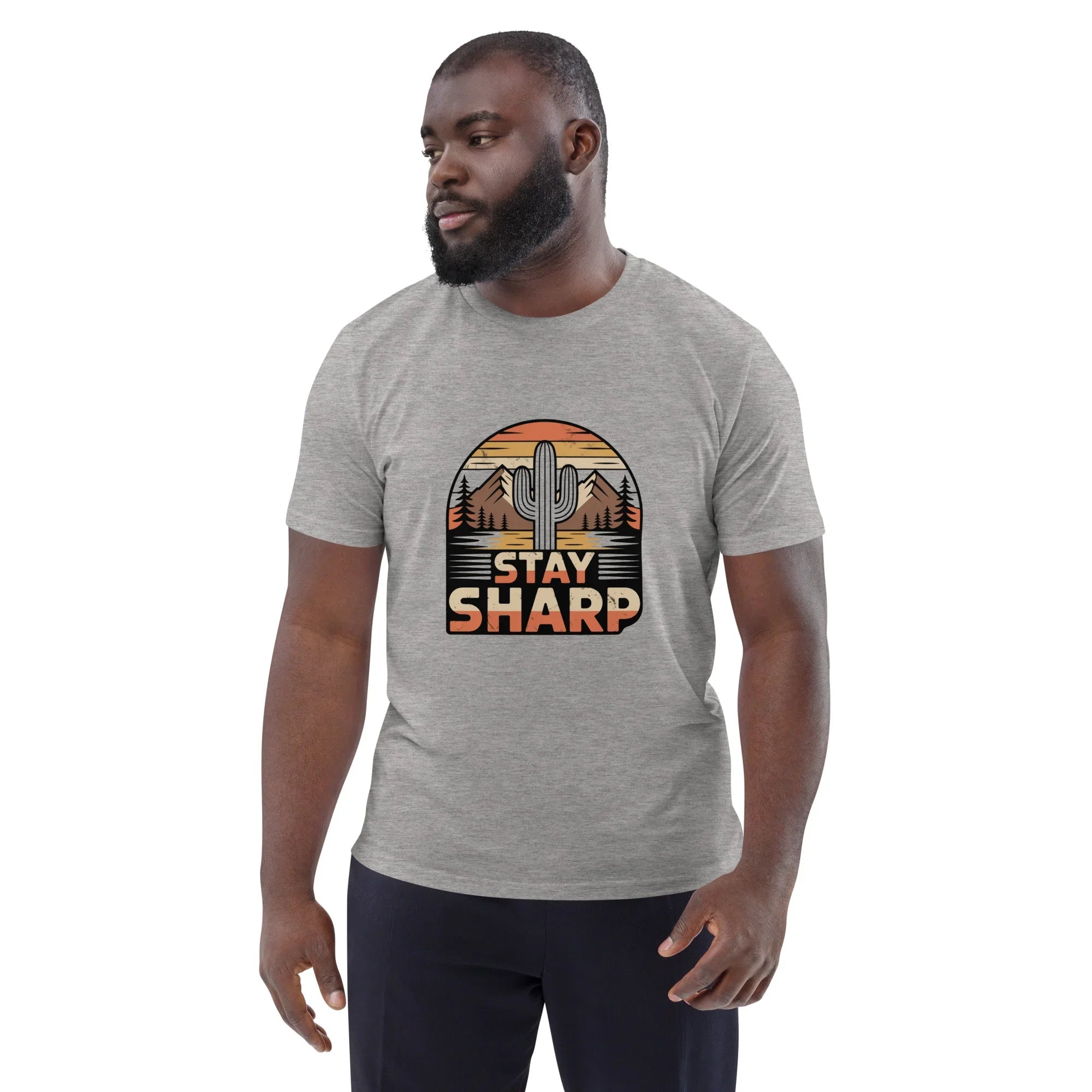 Cactus Graphic Tee – Stay Sharp Desert Adventure Shirt - RaZits
