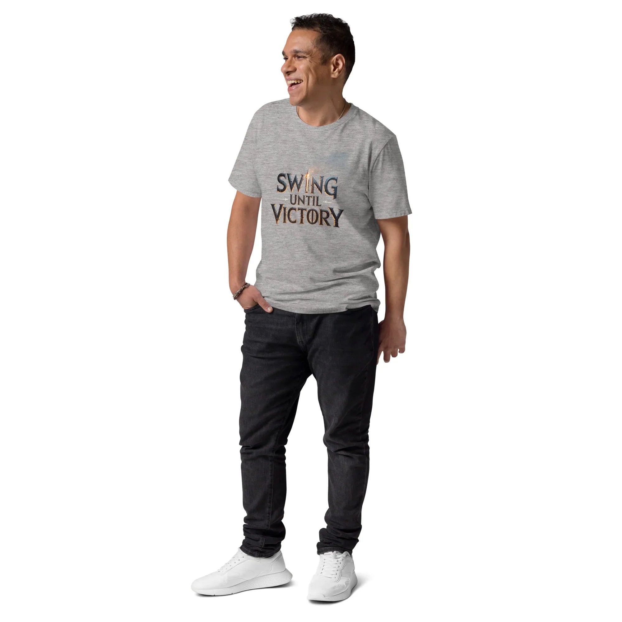 Swing Until Victory Warrior Shirt – Hack-and-Slash Combat Tee - RaZits