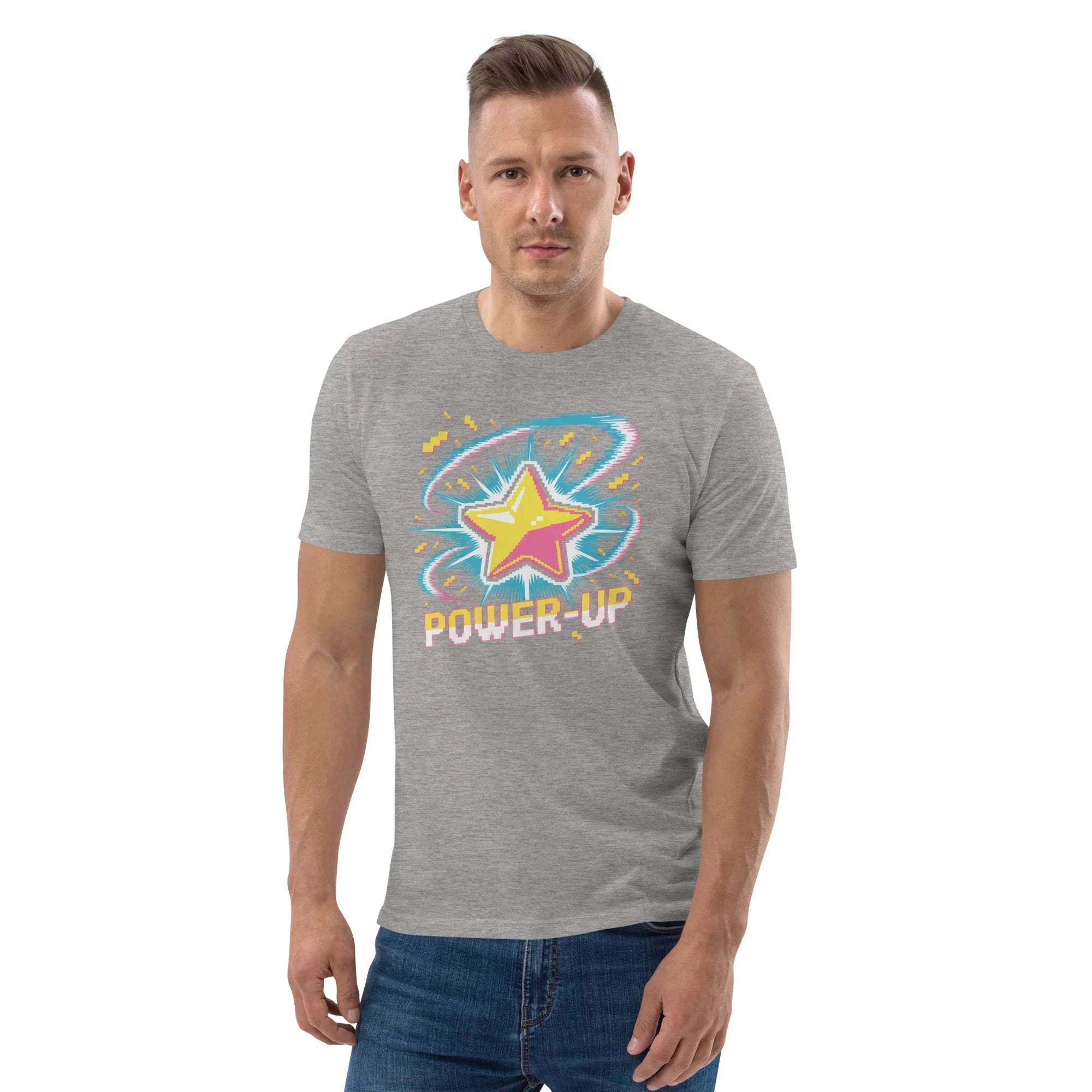 Power-Up Arcade Shooter T Shirt – Pixel Star Gaming Apparel - RaZits