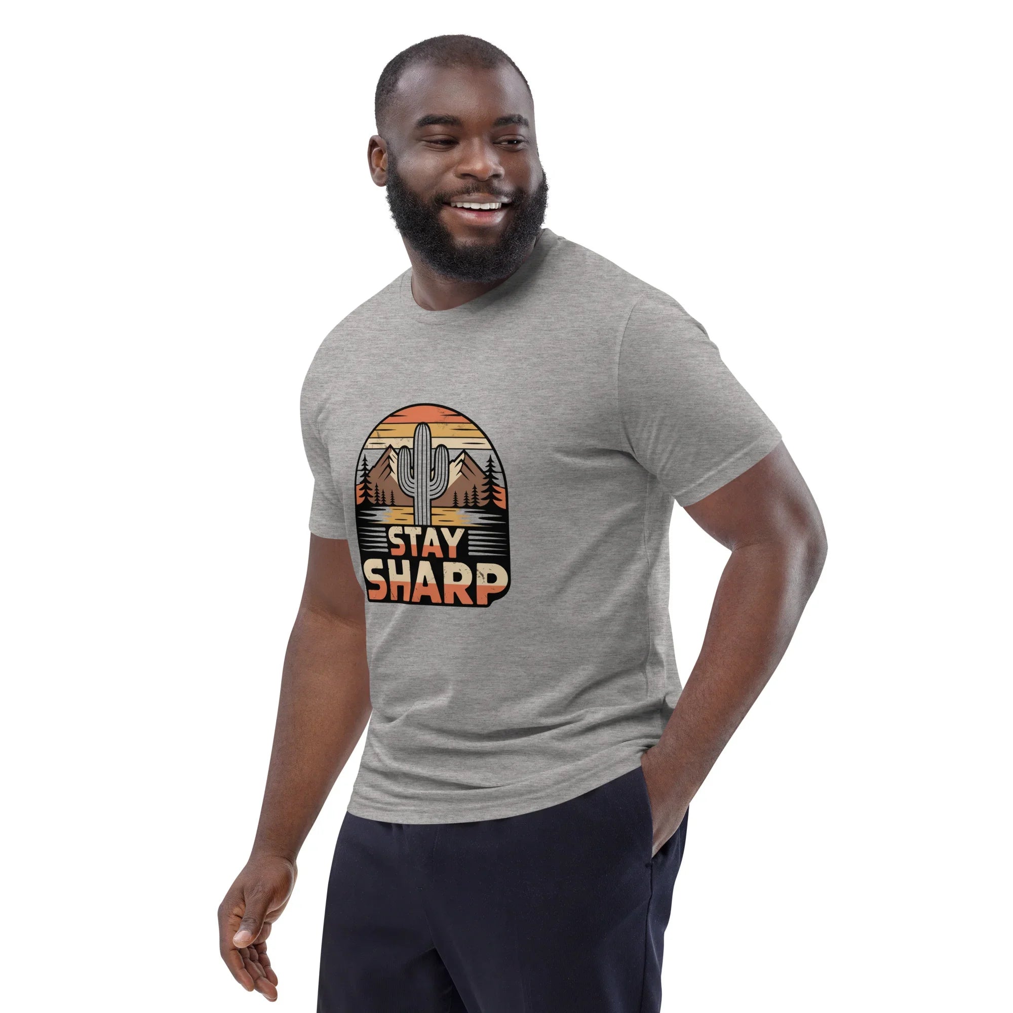 Cactus Graphic Tee – Stay Sharp Desert Adventure Shirt - RaZits