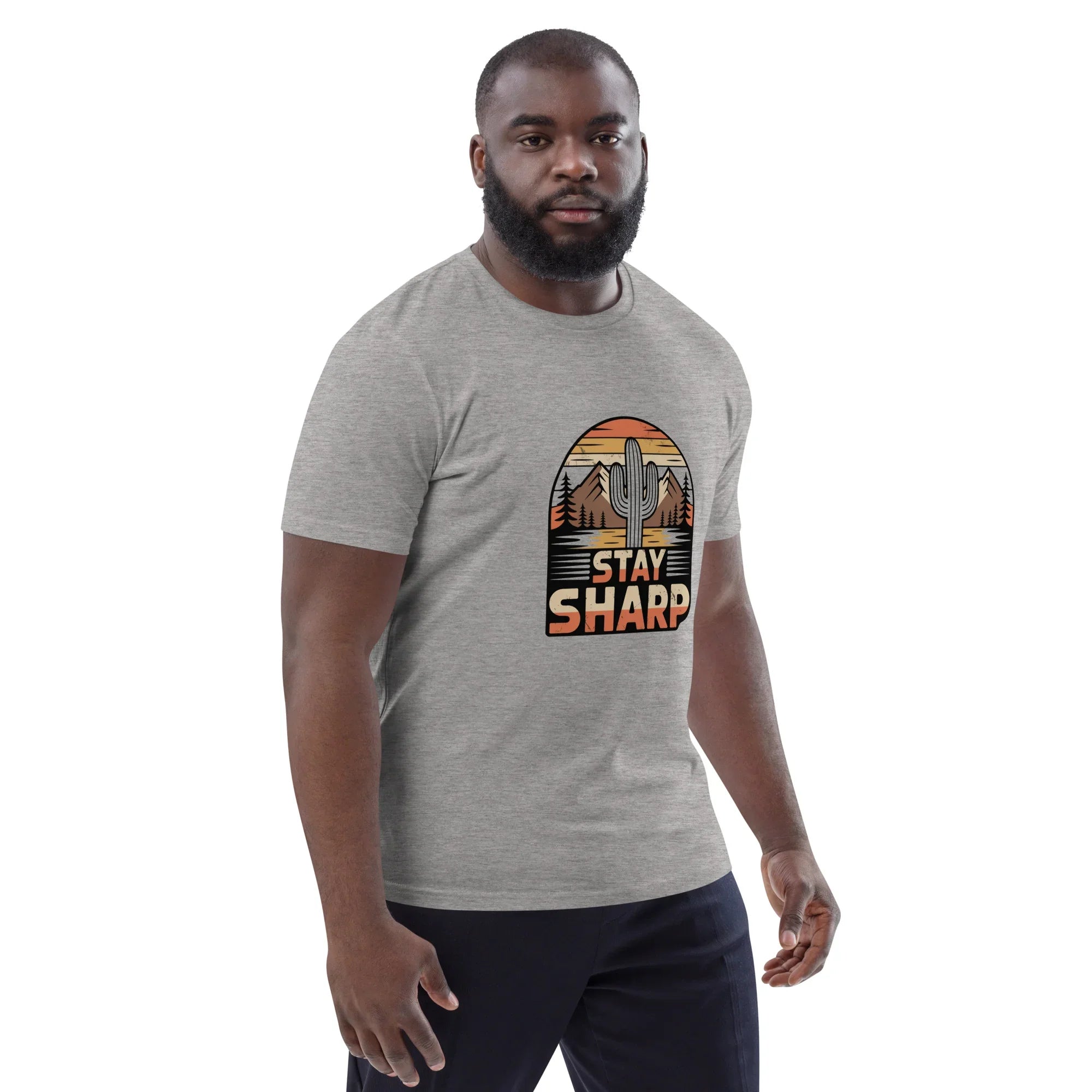 Cactus Graphic Tee – Stay Sharp Desert Adventure Shirt - RaZits
