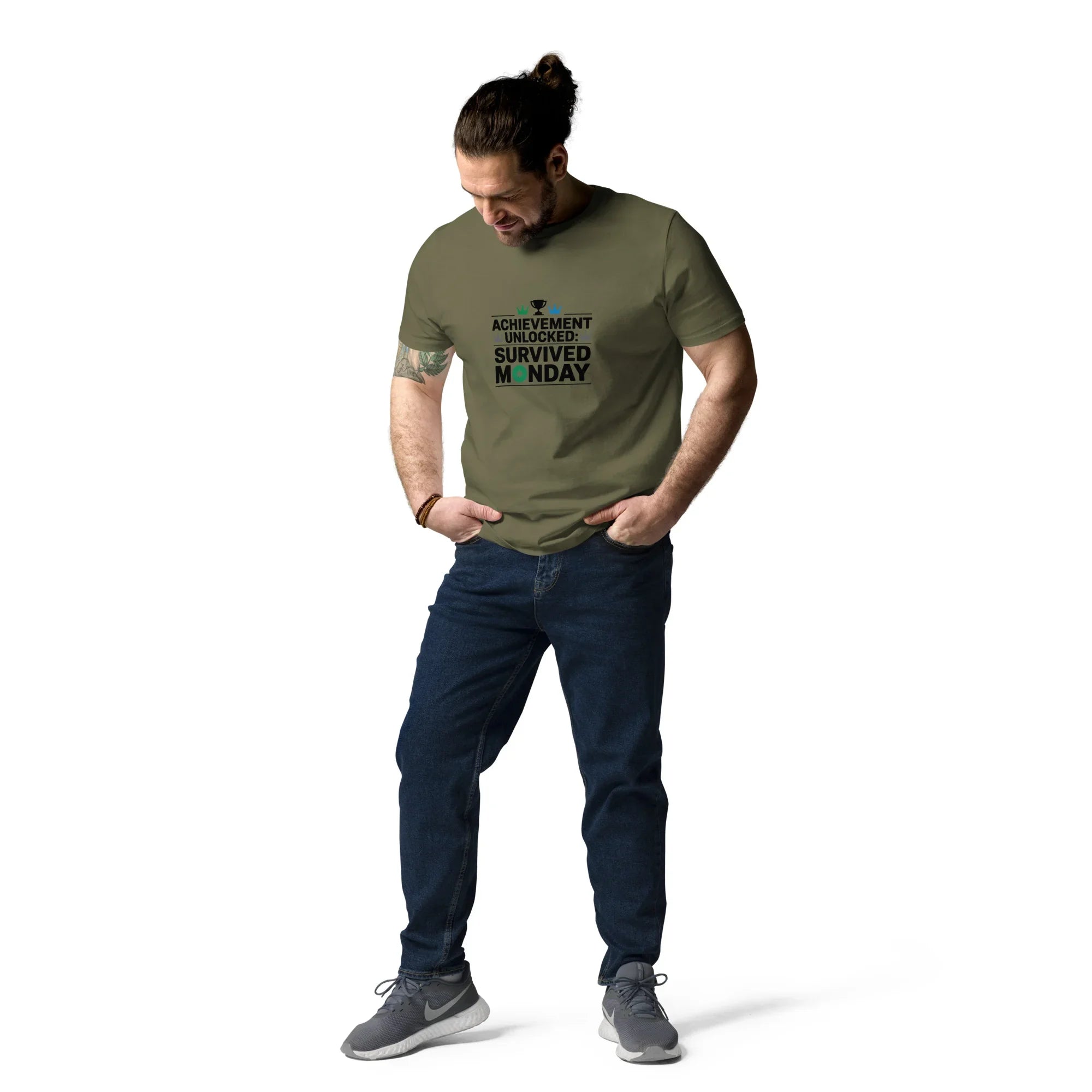 Achievement Unlocked Shirt – Survived Monday Gamer Tee - RaZits
