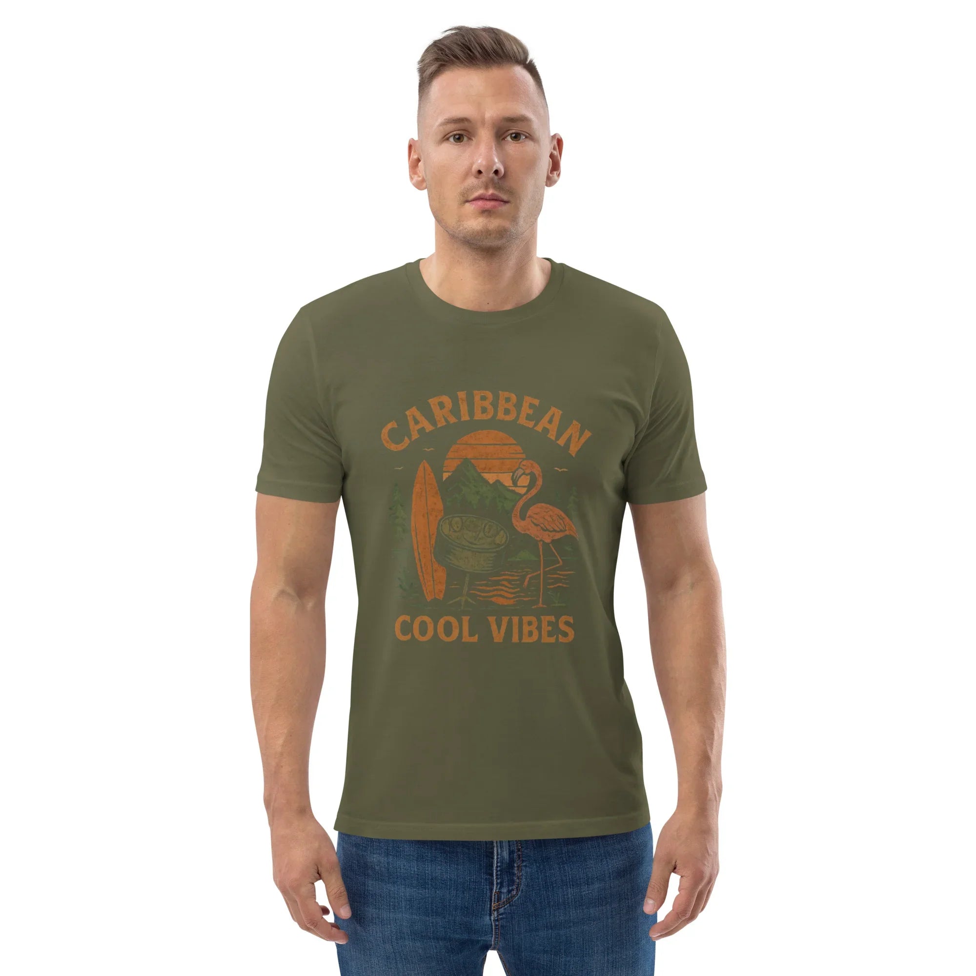 Caribbean Cool Vibes Organic Cotton Tee - RaZits