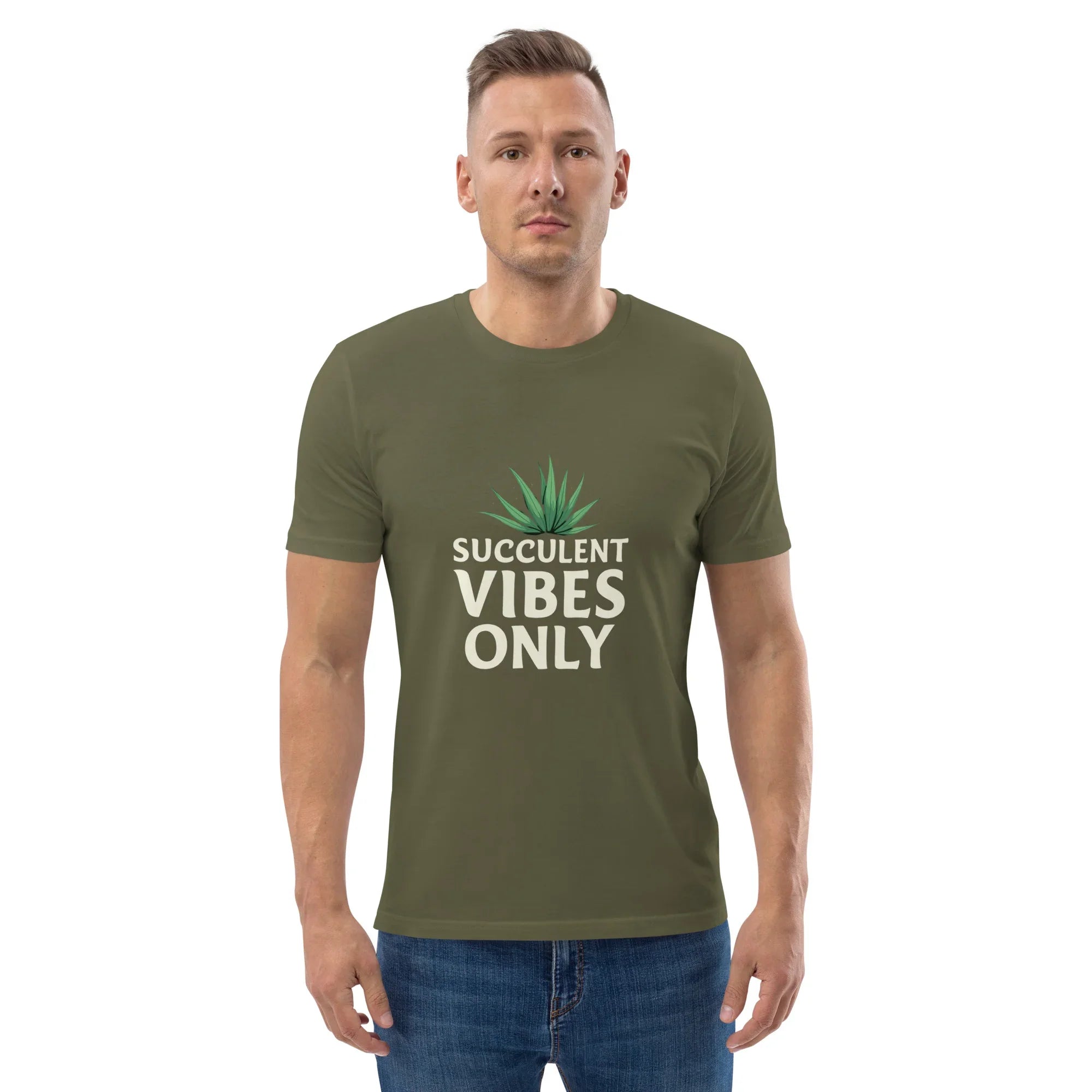 Succulent T-Shirt – Succulent Vibes Only Minimal Plant Tee - RaZits