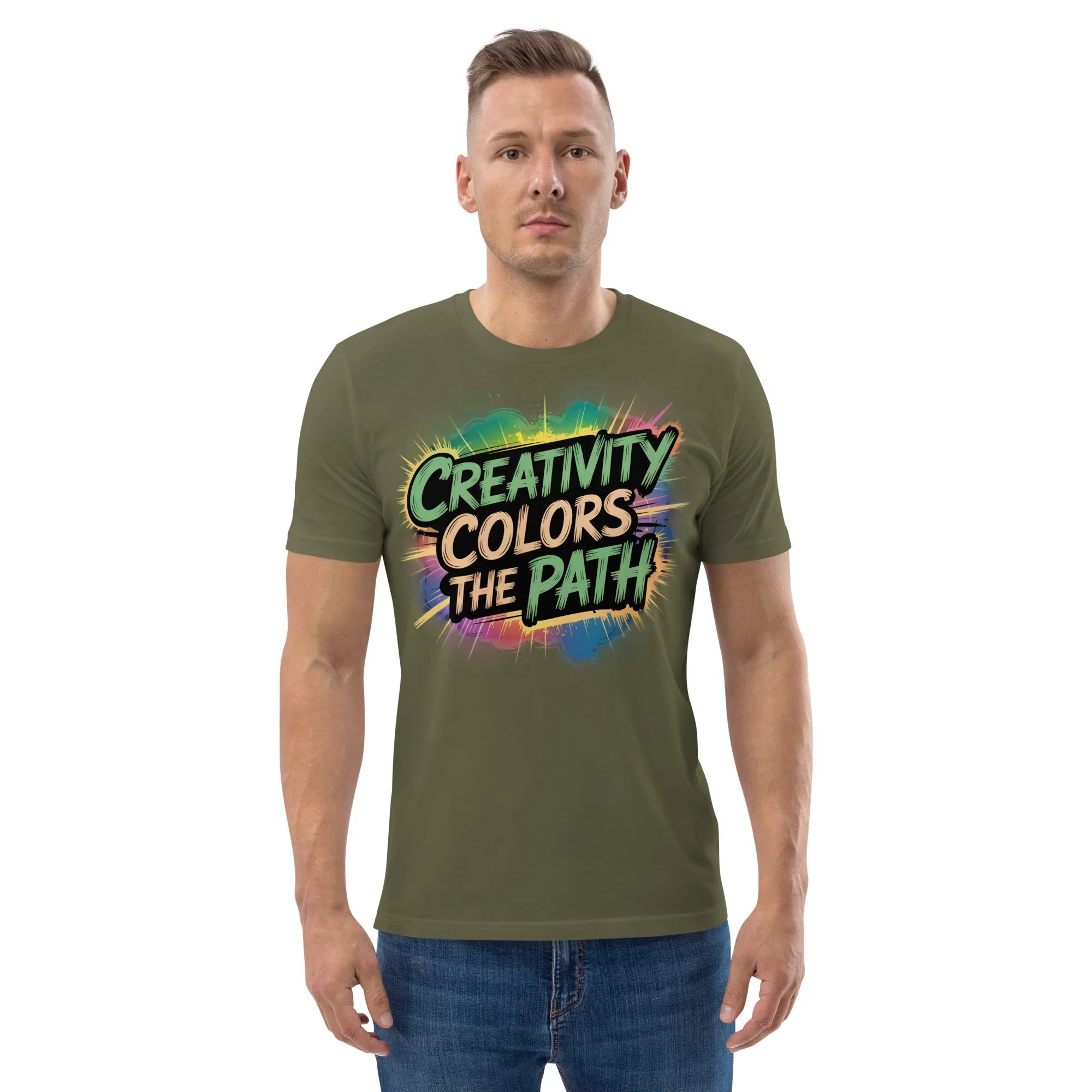 Color Splash Adventure T-Shirt – “Creativity Colors the Path” Comic Style - RaZits