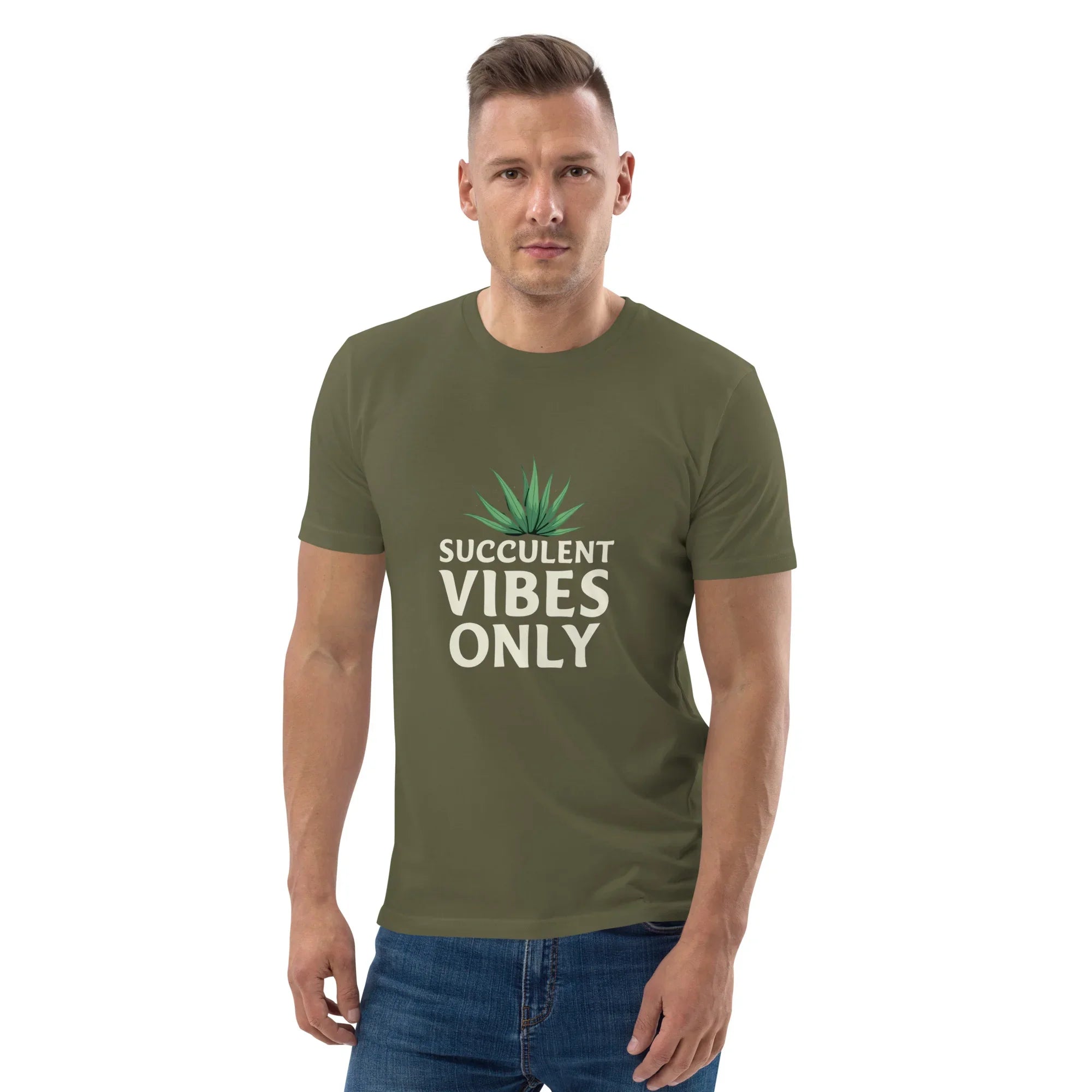 Succulent T-Shirt – Succulent Vibes Only Minimal Plant Tee - RaZits