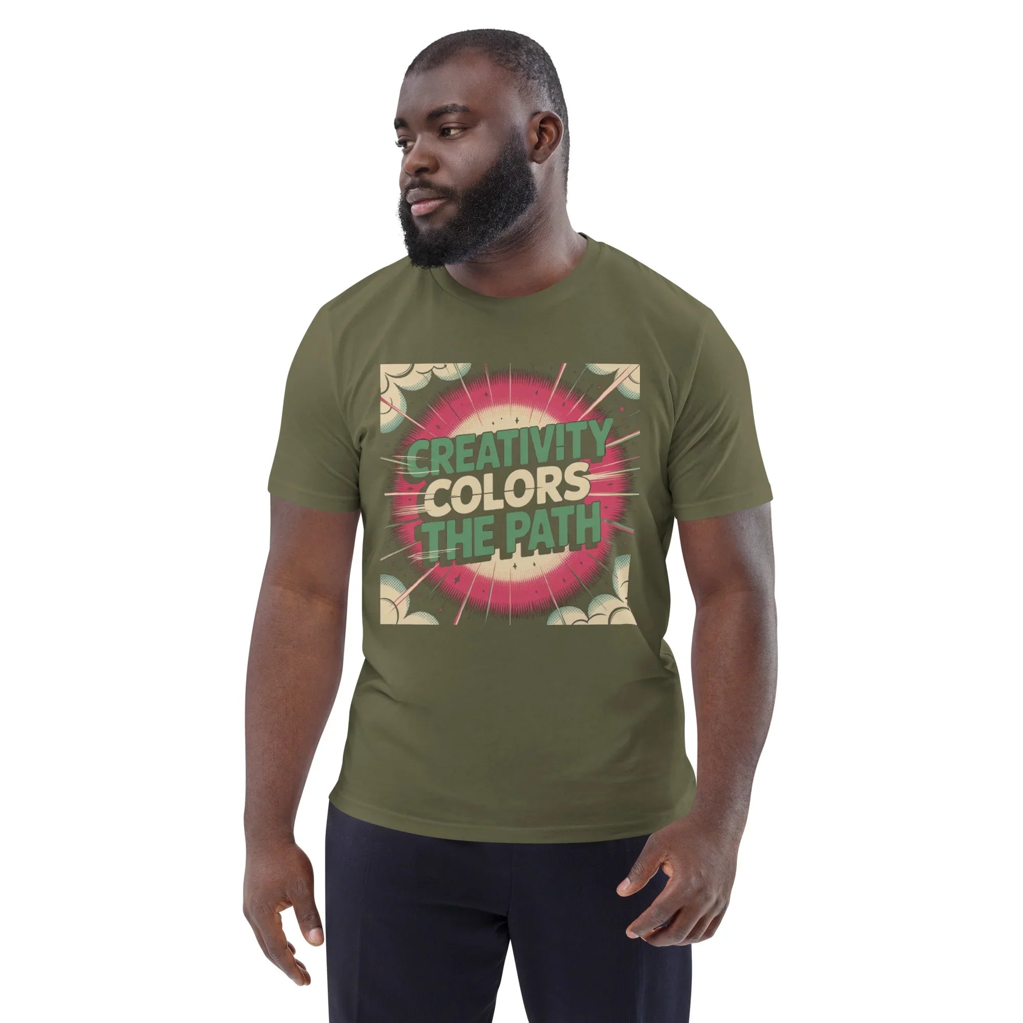 Comic-Style Adventure T-Shirt – “Creativity Colors the Path” Design - RaZits