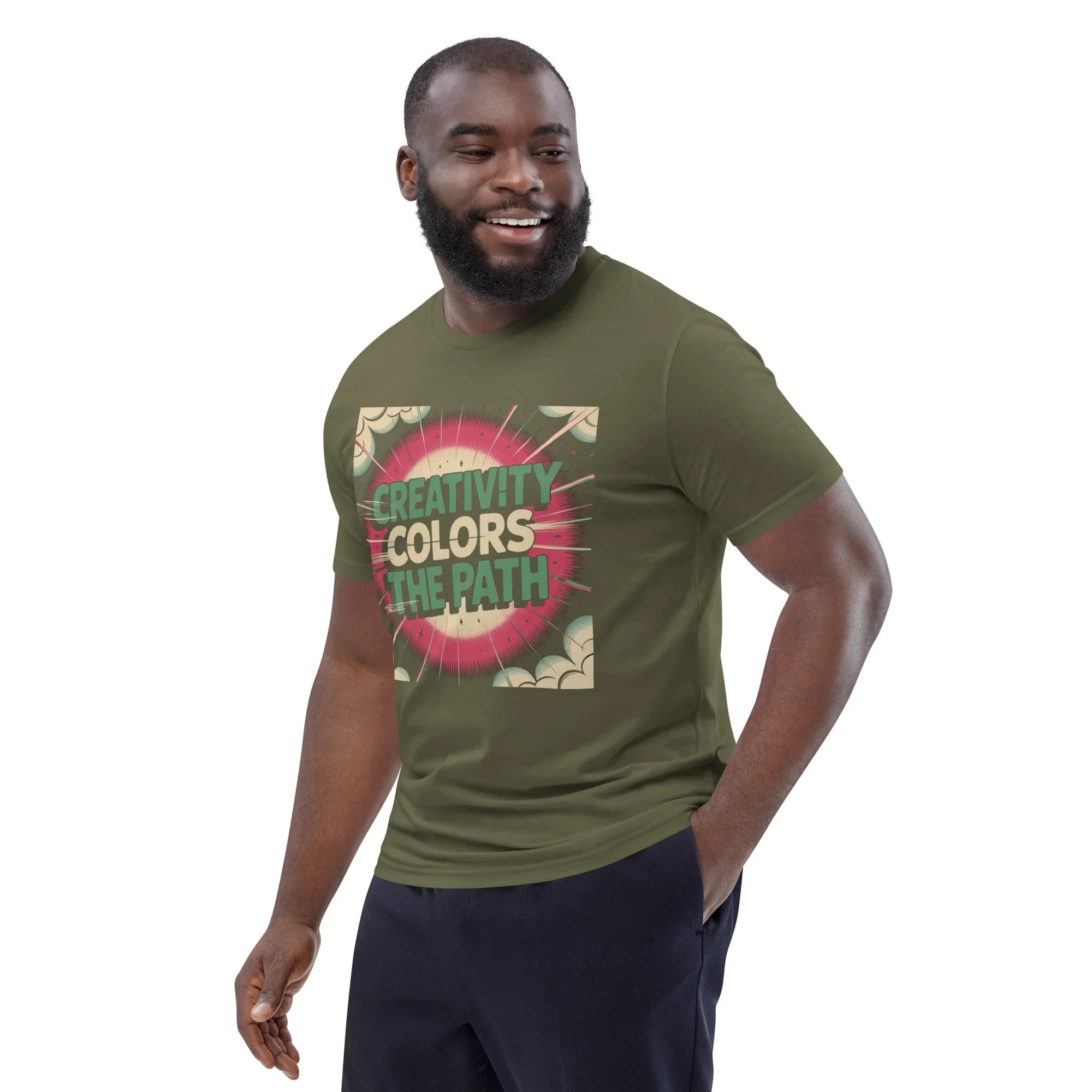 Comic-Style Adventure T-Shirt – “Creativity Colors the Path” Design - RaZits