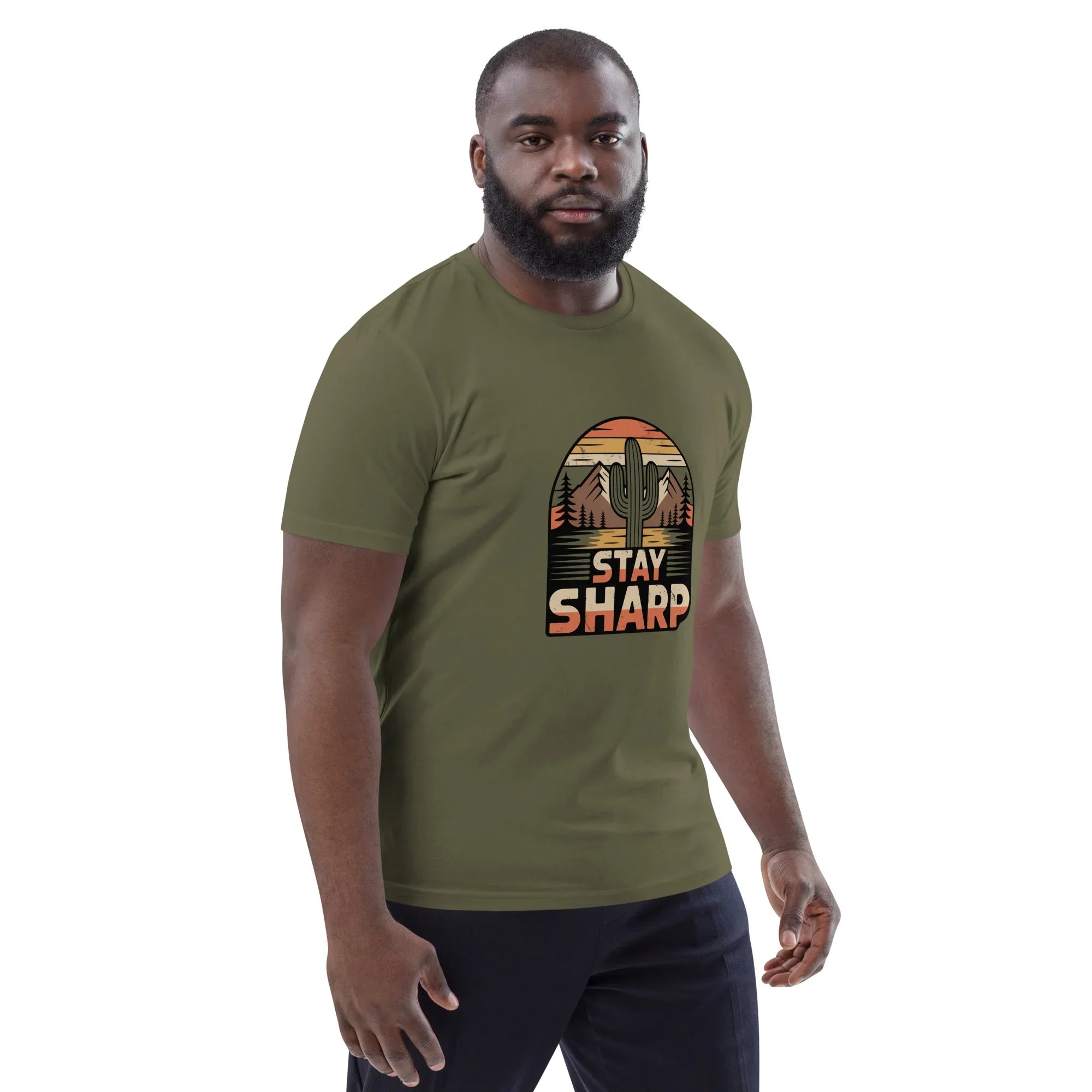 Cactus Graphic Tee – Stay Sharp Desert Adventure Shirt - RaZits