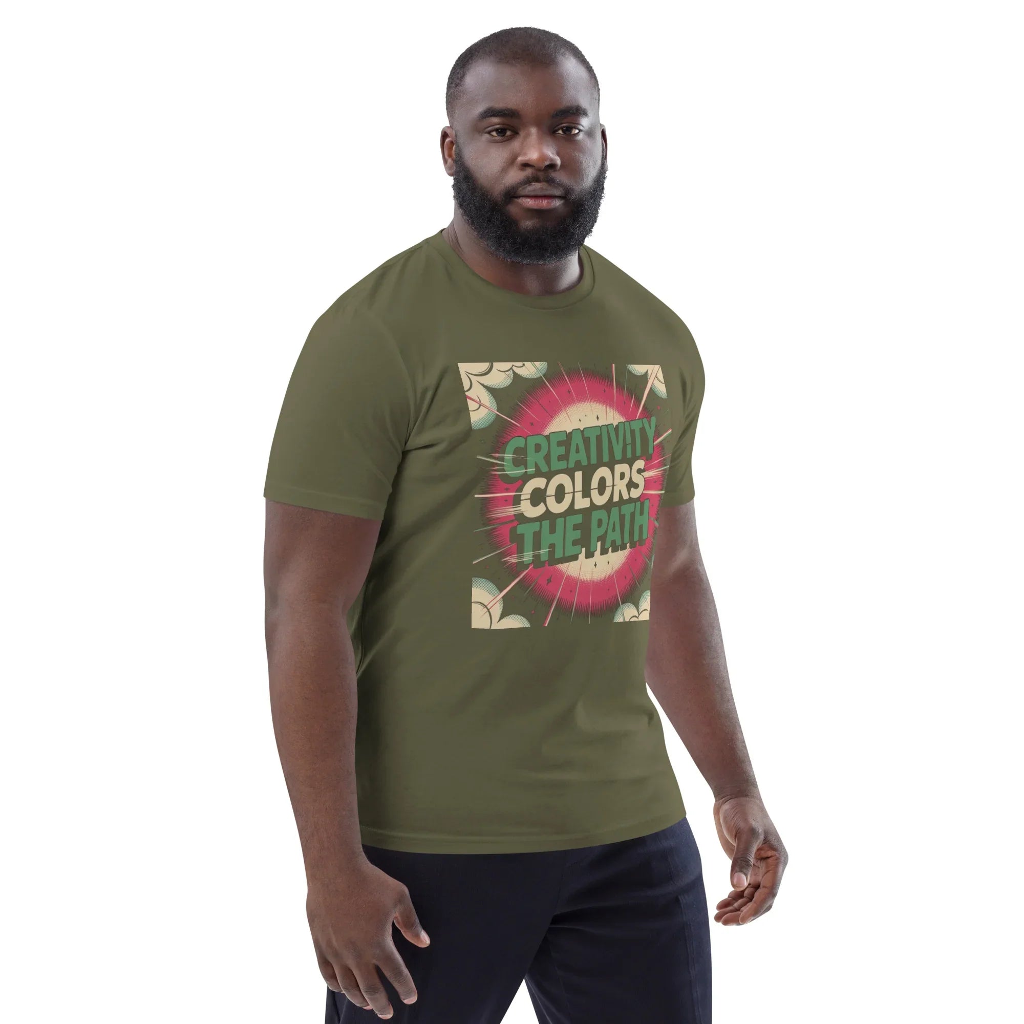 Comic-Style Adventure T-Shirt – “Creativity Colors the Path” Design - RaZits