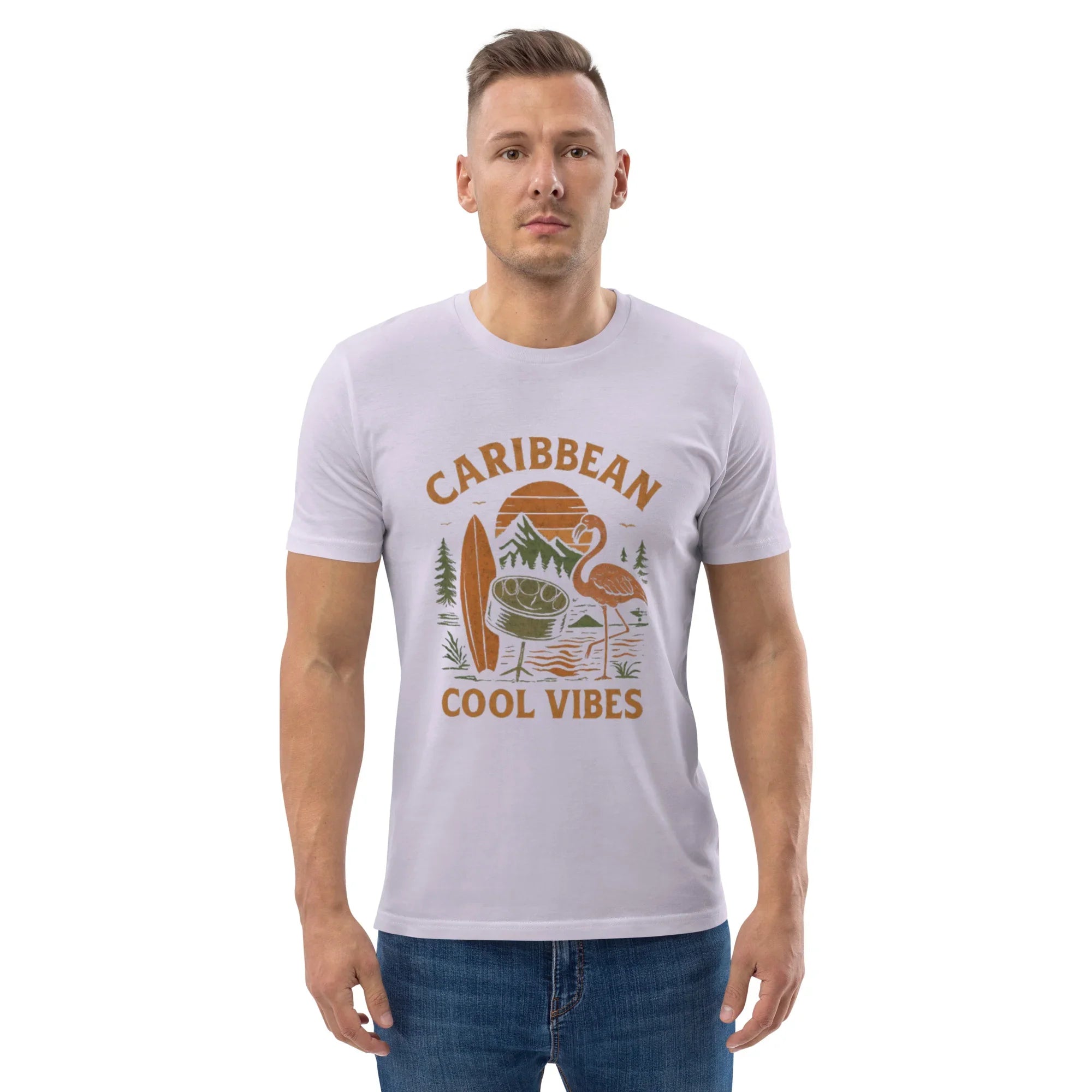 Caribbean Cool Vibes Organic Cotton Tee - RaZits