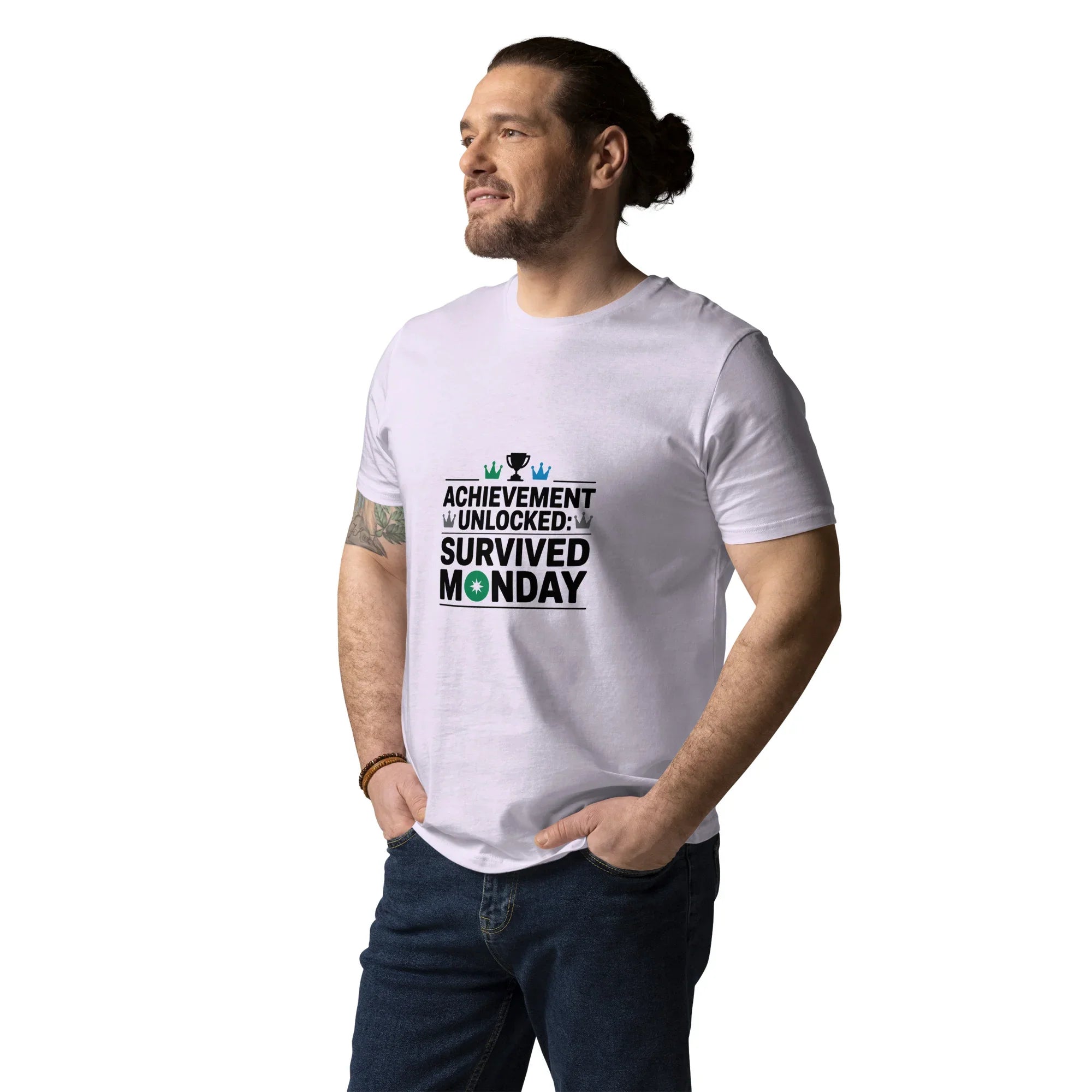 Achievement Unlocked Shirt – Survived Monday Gamer Tee - RaZits