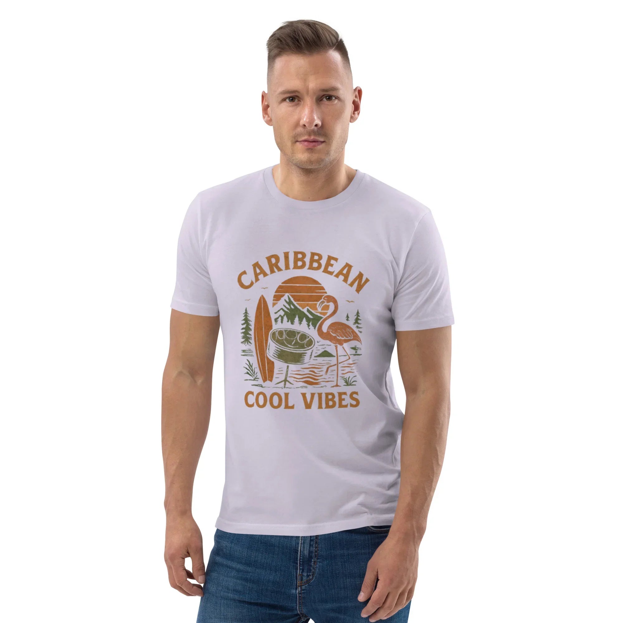 Caribbean Cool Vibes Organic Cotton Tee - RaZits