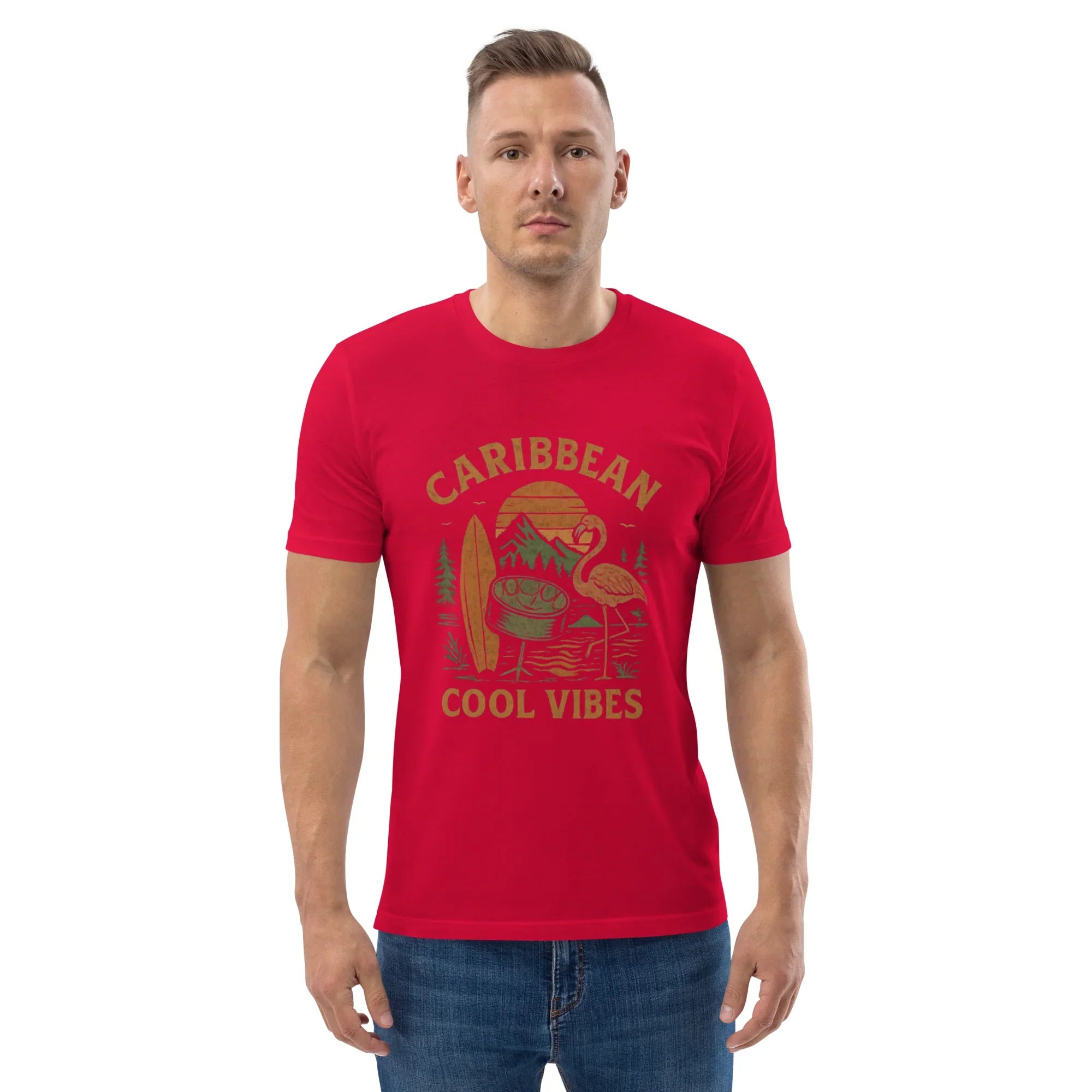 Caribbean Cool Vibes Organic Cotton Tee - RaZits