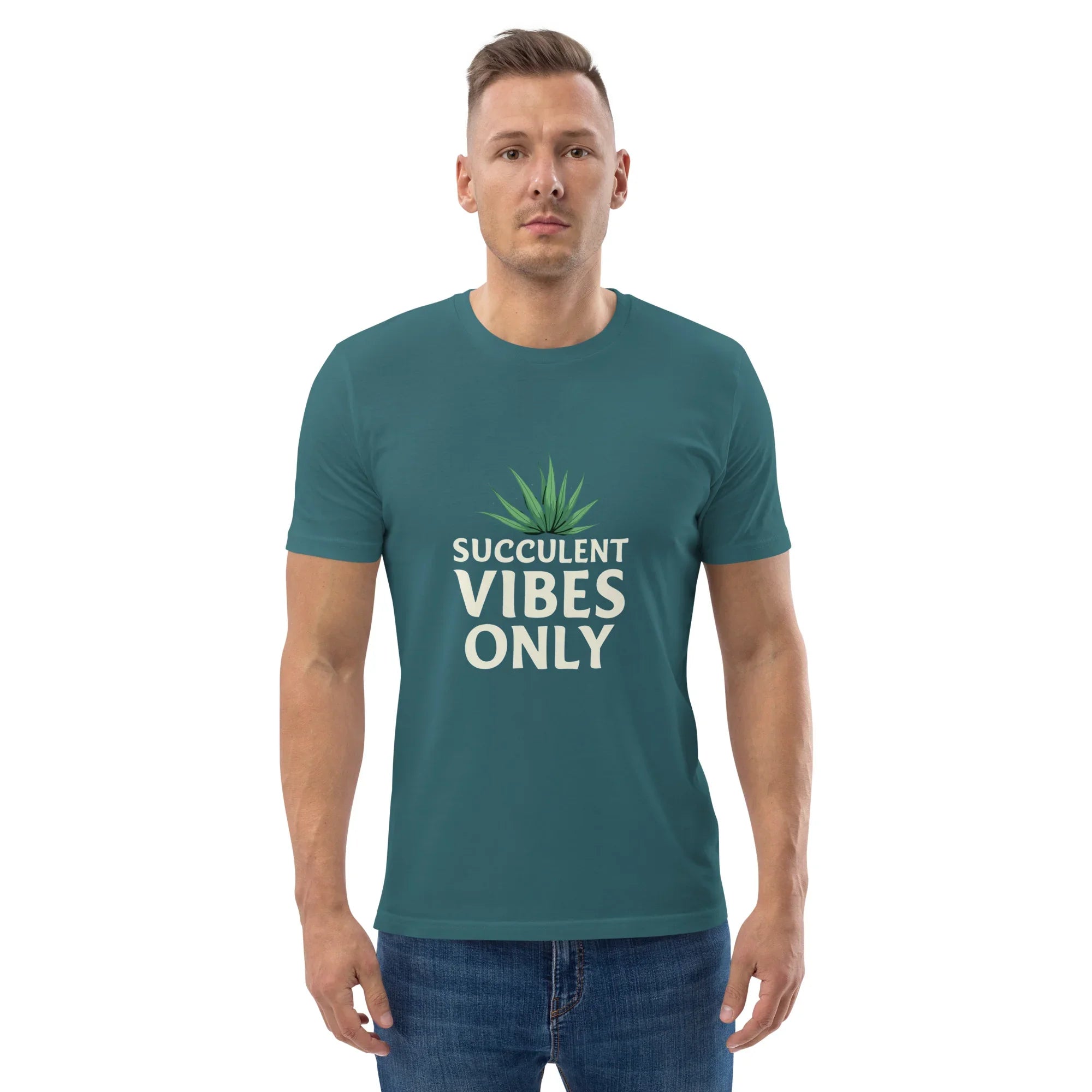 Succulent T-Shirt – Succulent Vibes Only Minimal Plant Tee - RaZits