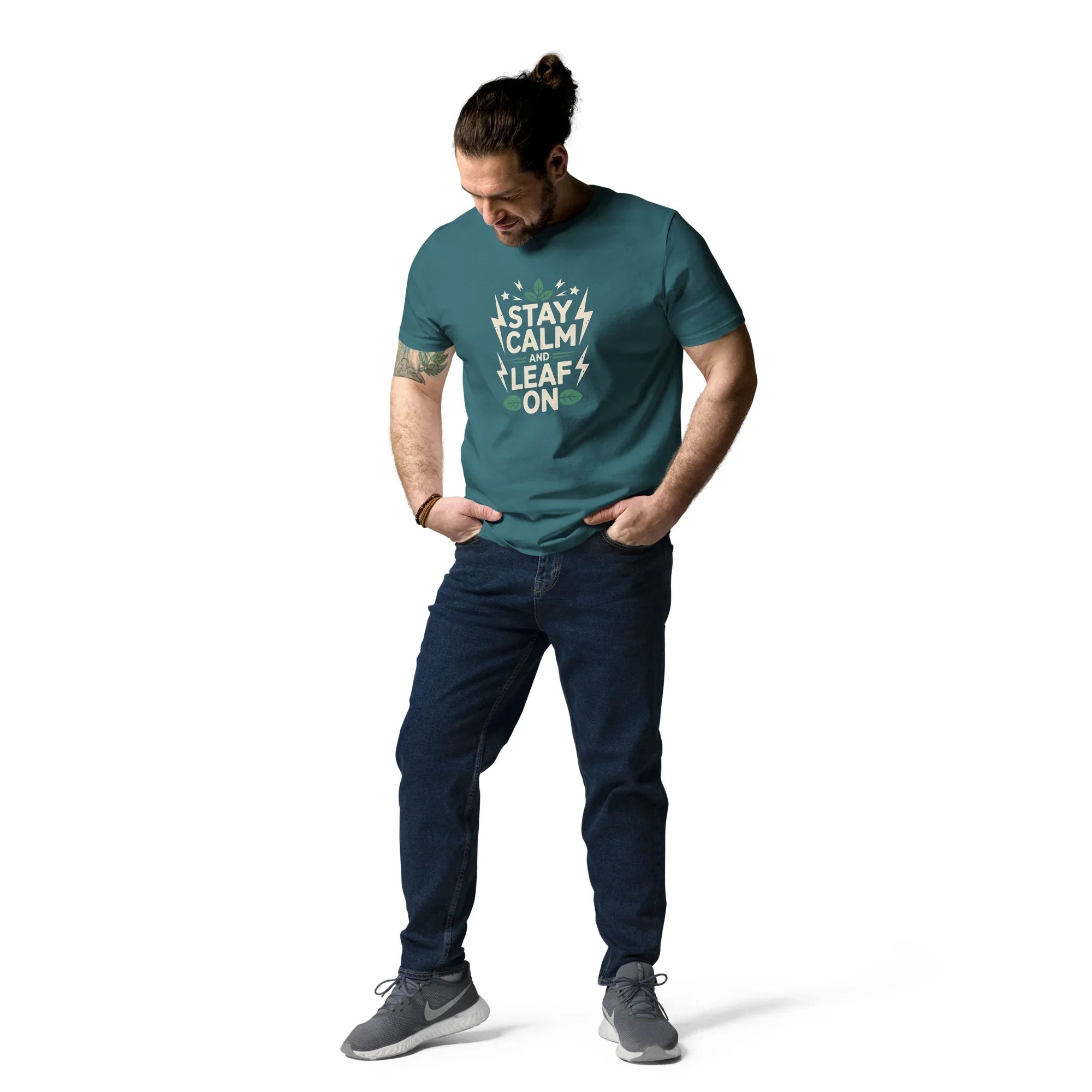 Leaf Pun T-Shirt – Stay Calm and Leaf On - RaZits