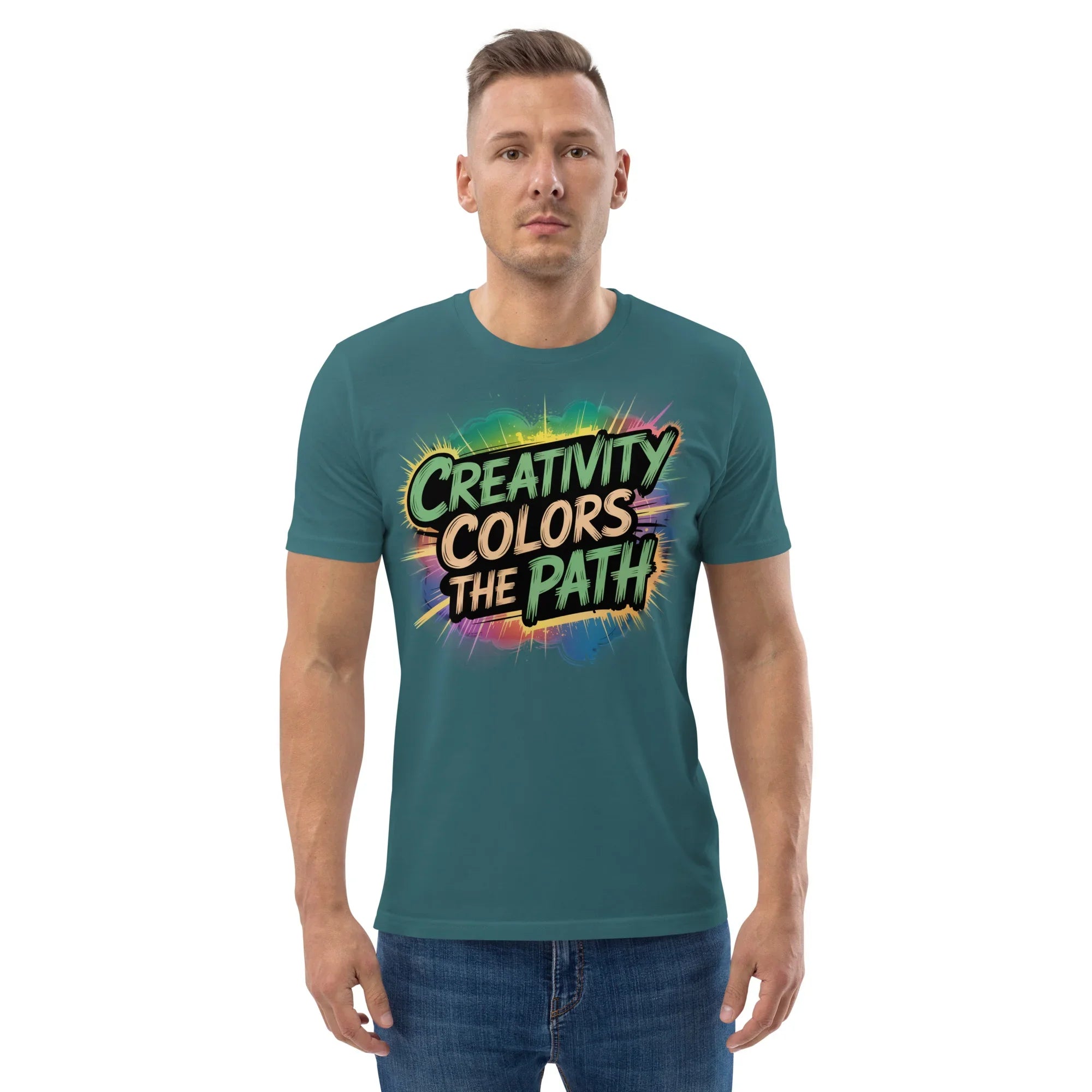 Color Splash Adventure T-Shirt – “Creativity Colors the Path” Comic Style - RaZits