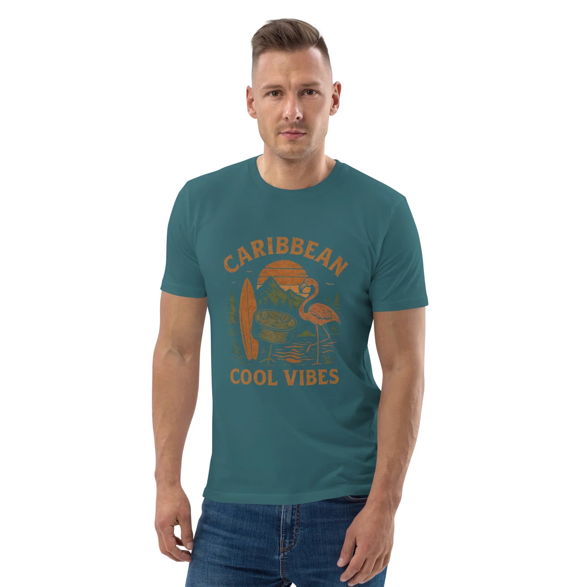 Caribbean Cool Vibes Organic Cotton Tee - RaZits