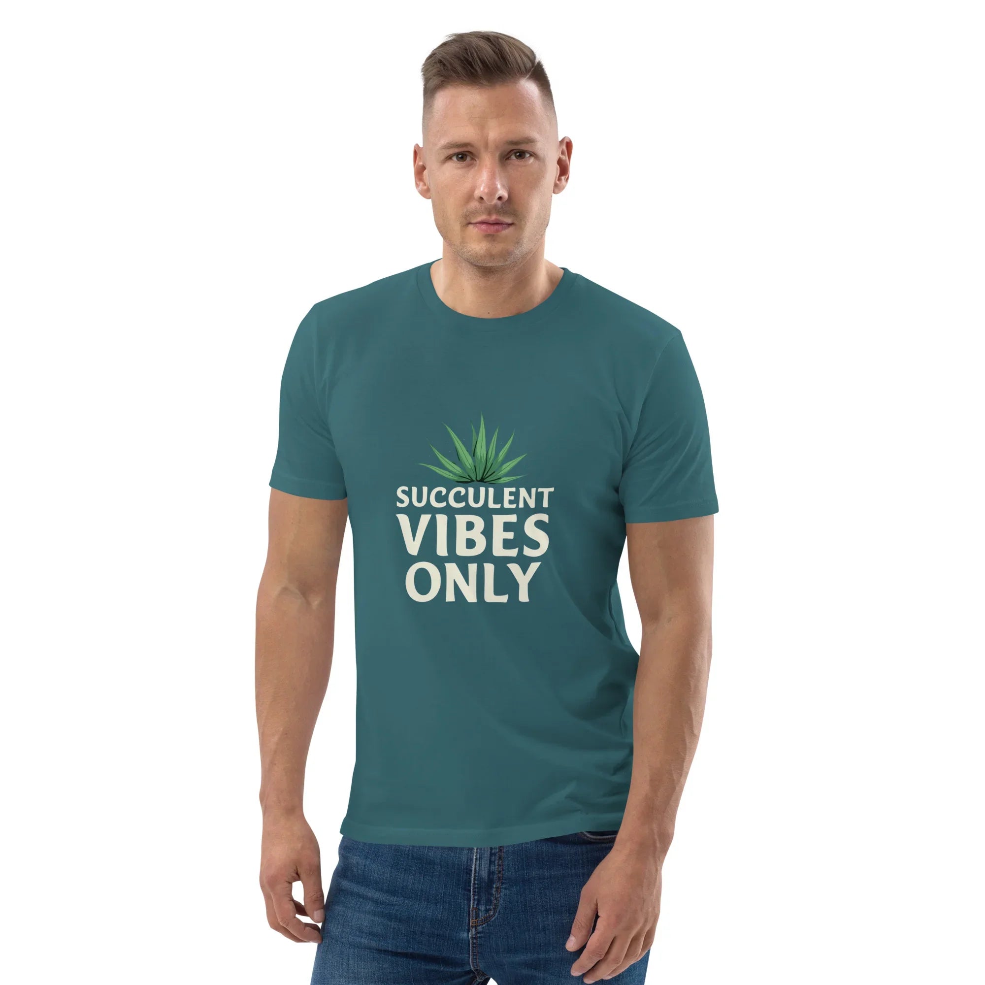 Succulent T-Shirt – Succulent Vibes Only Minimal Plant Tee - RaZits
