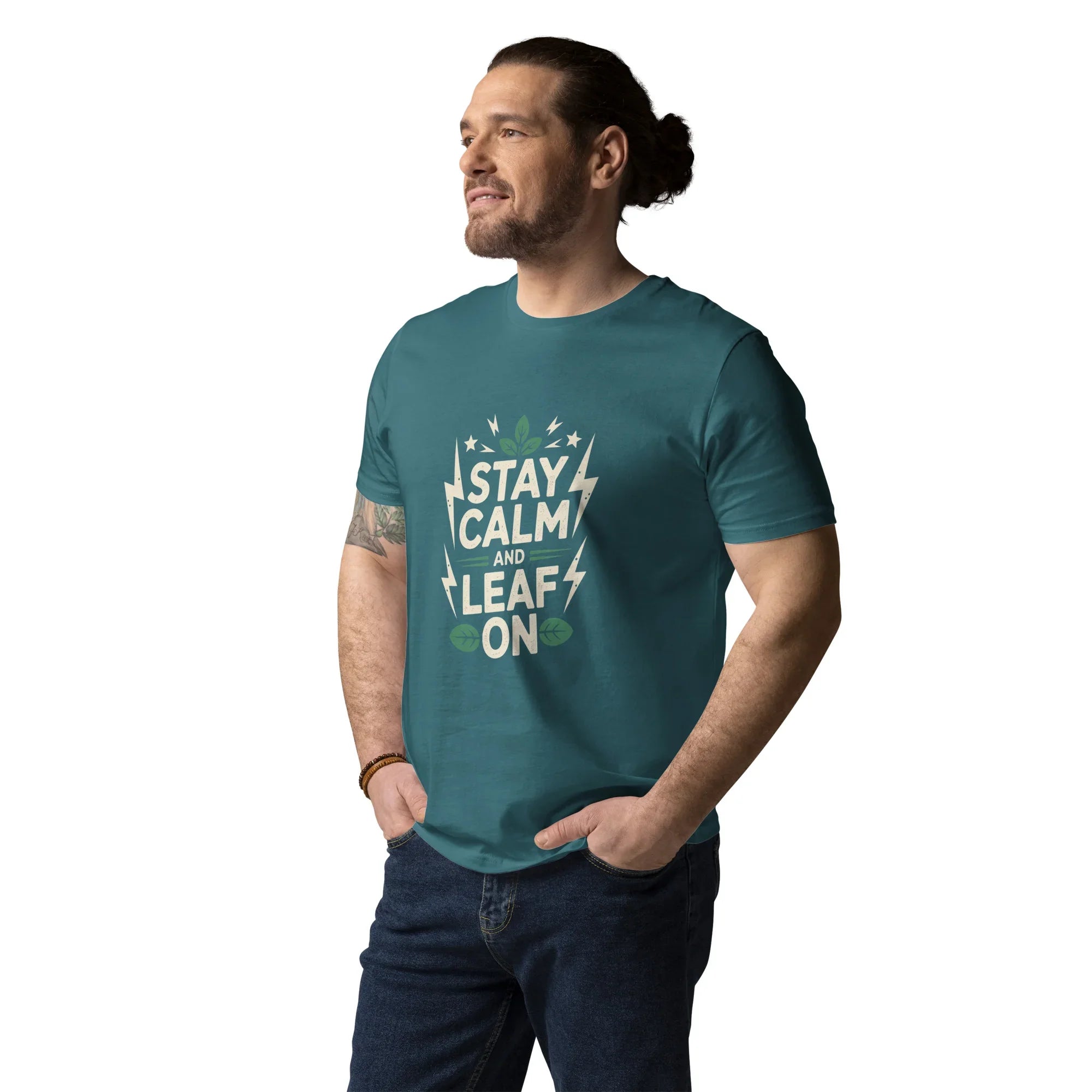 Leaf Pun T-Shirt – Stay Calm and Leaf On - RaZits