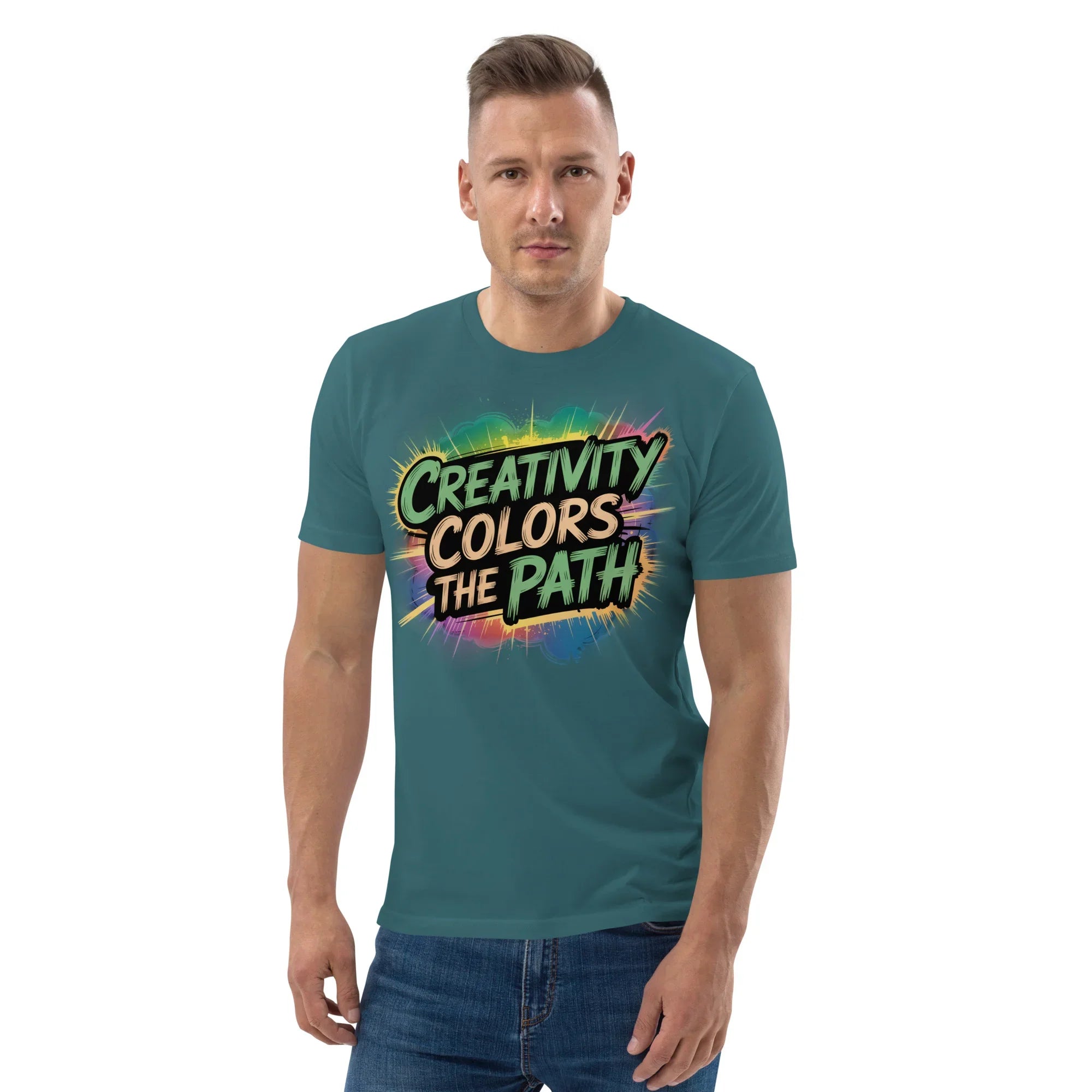 Color Splash Adventure T-Shirt – “Creativity Colors the Path” Comic Style - RaZits