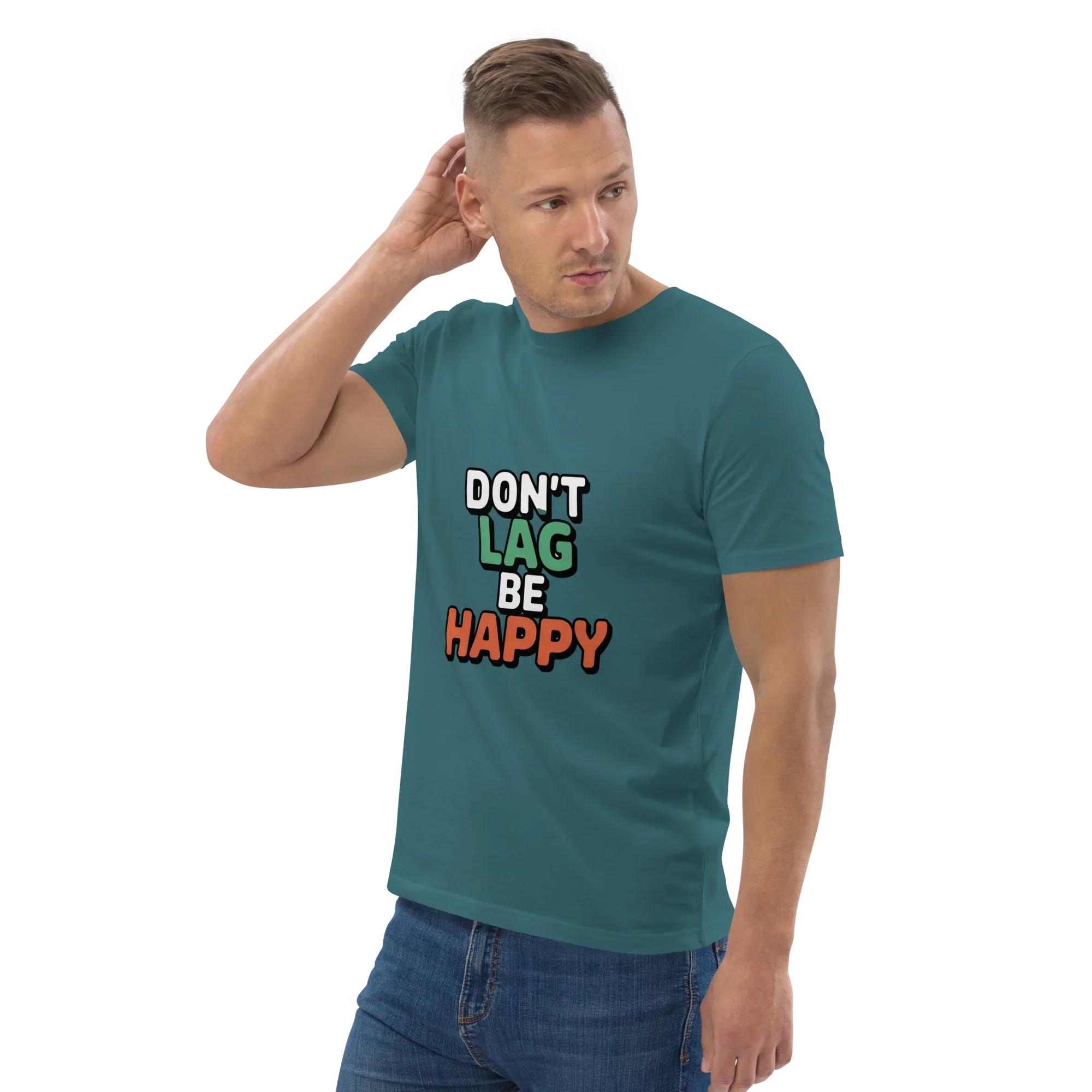 Don’t Lag Be Happy Shirt – Funny Gamer Quote Tee - RaZits
