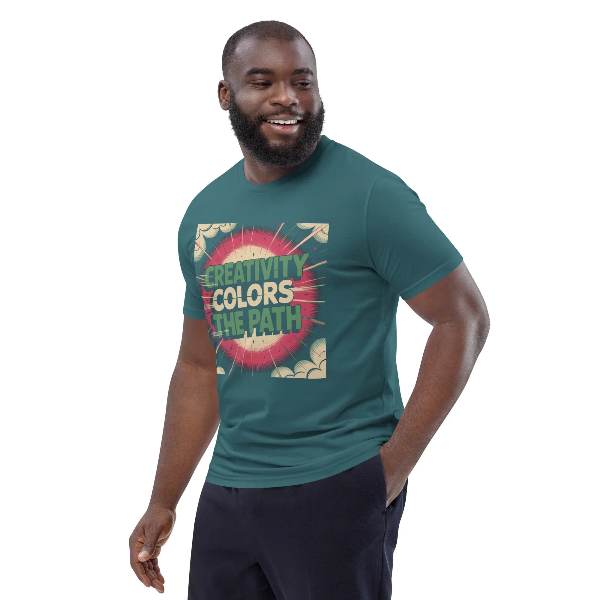 Comic-Style Adventure T-Shirt – “Creativity Colors the Path” Design - RaZits