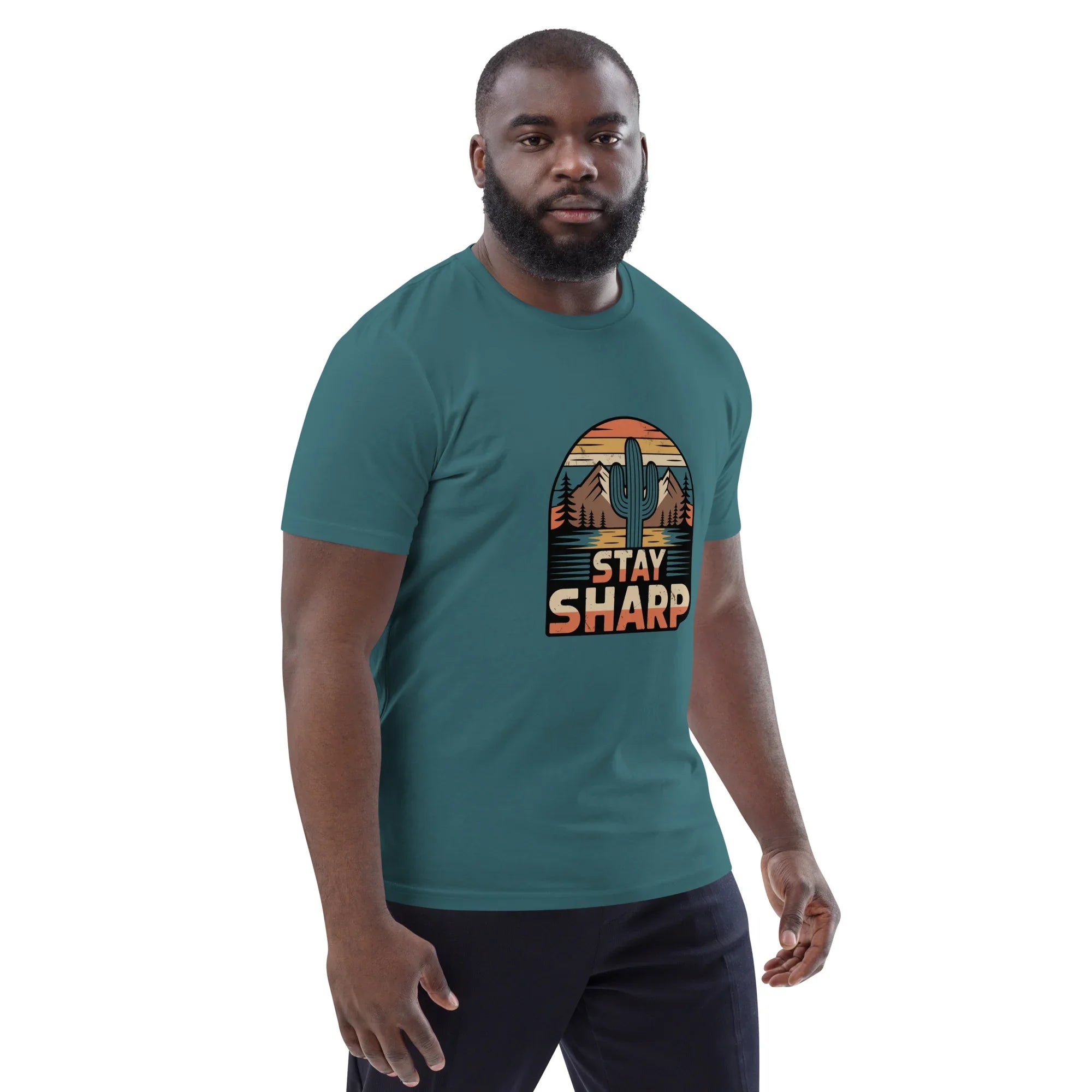 Cactus Graphic Tee – Stay Sharp Desert Adventure Shirt - RaZits