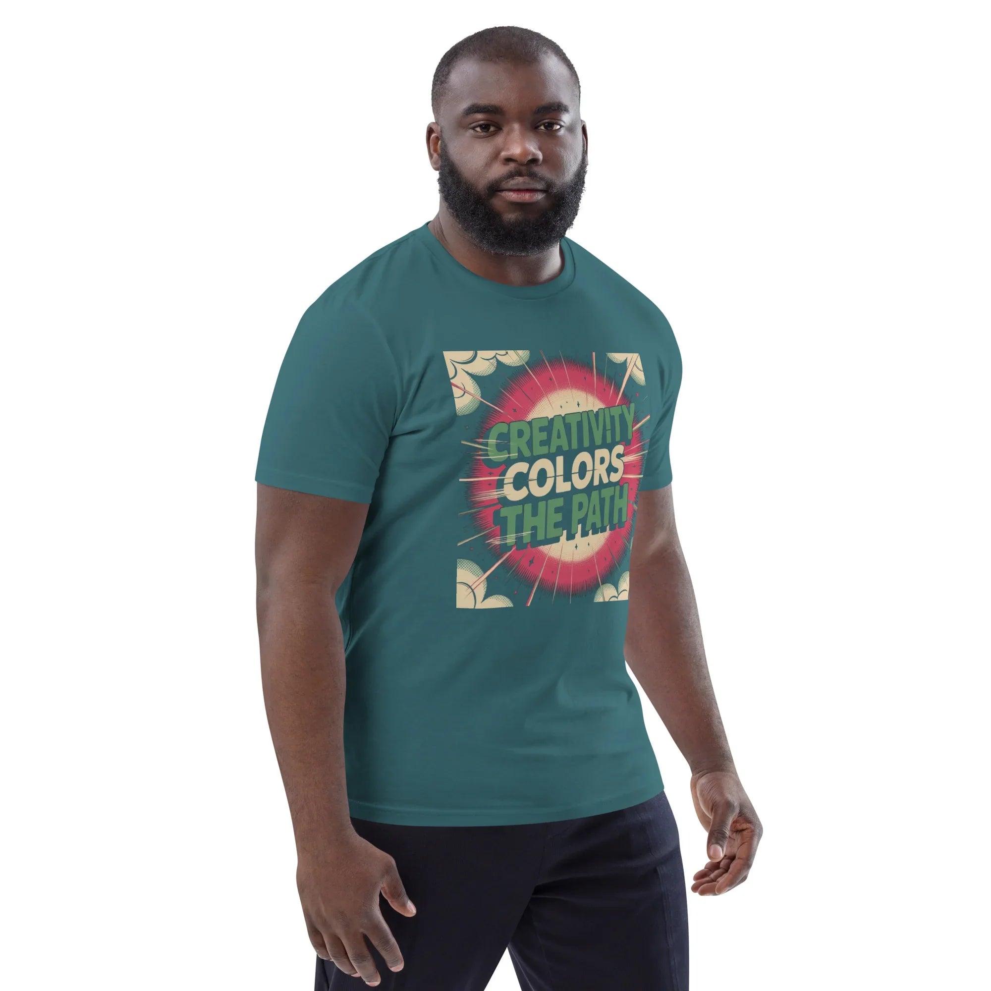 Comic-Style Adventure T-Shirt – “Creativity Colors the Path” Design - RaZits