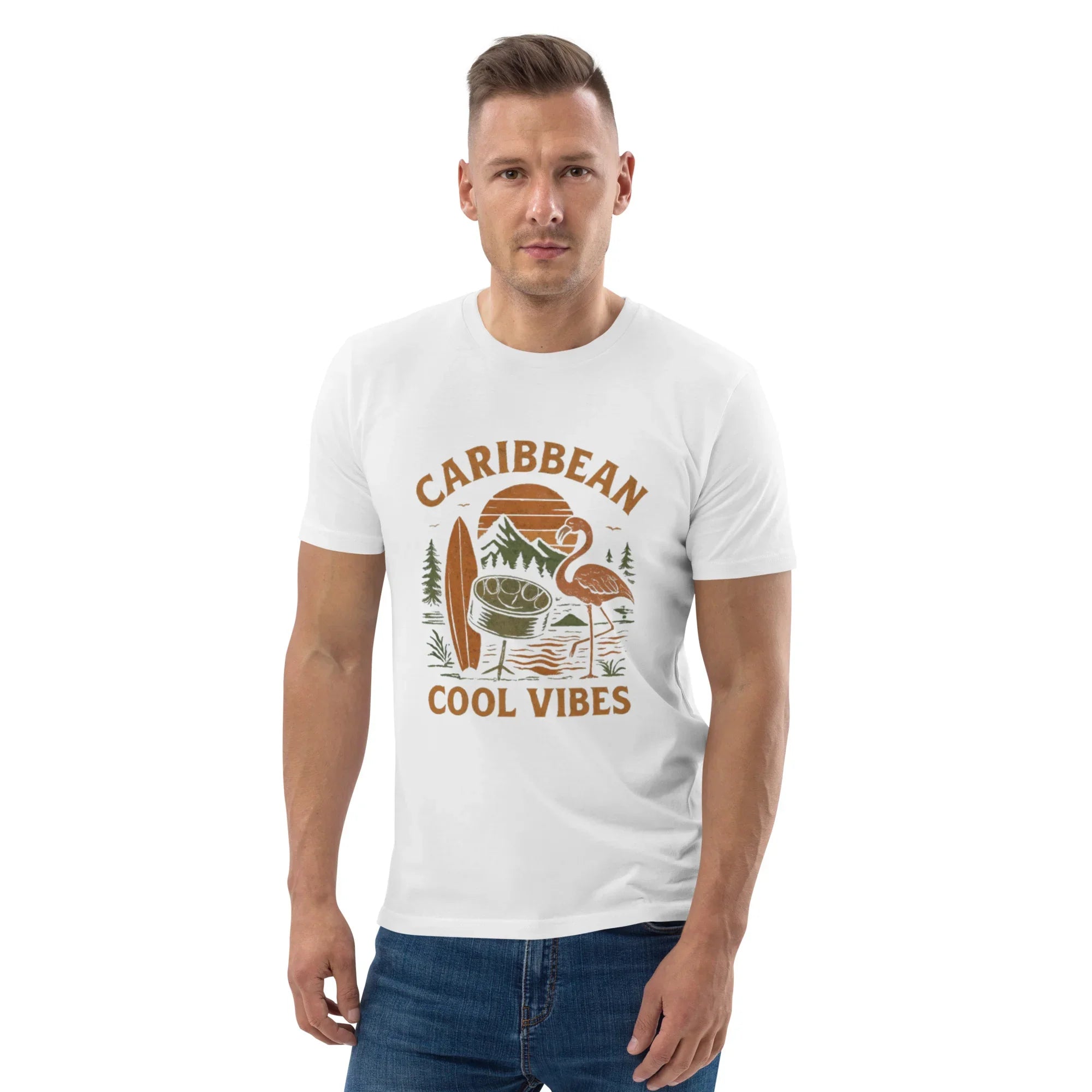 Caribbean Cool Vibes Organic Cotton Tee - RaZits