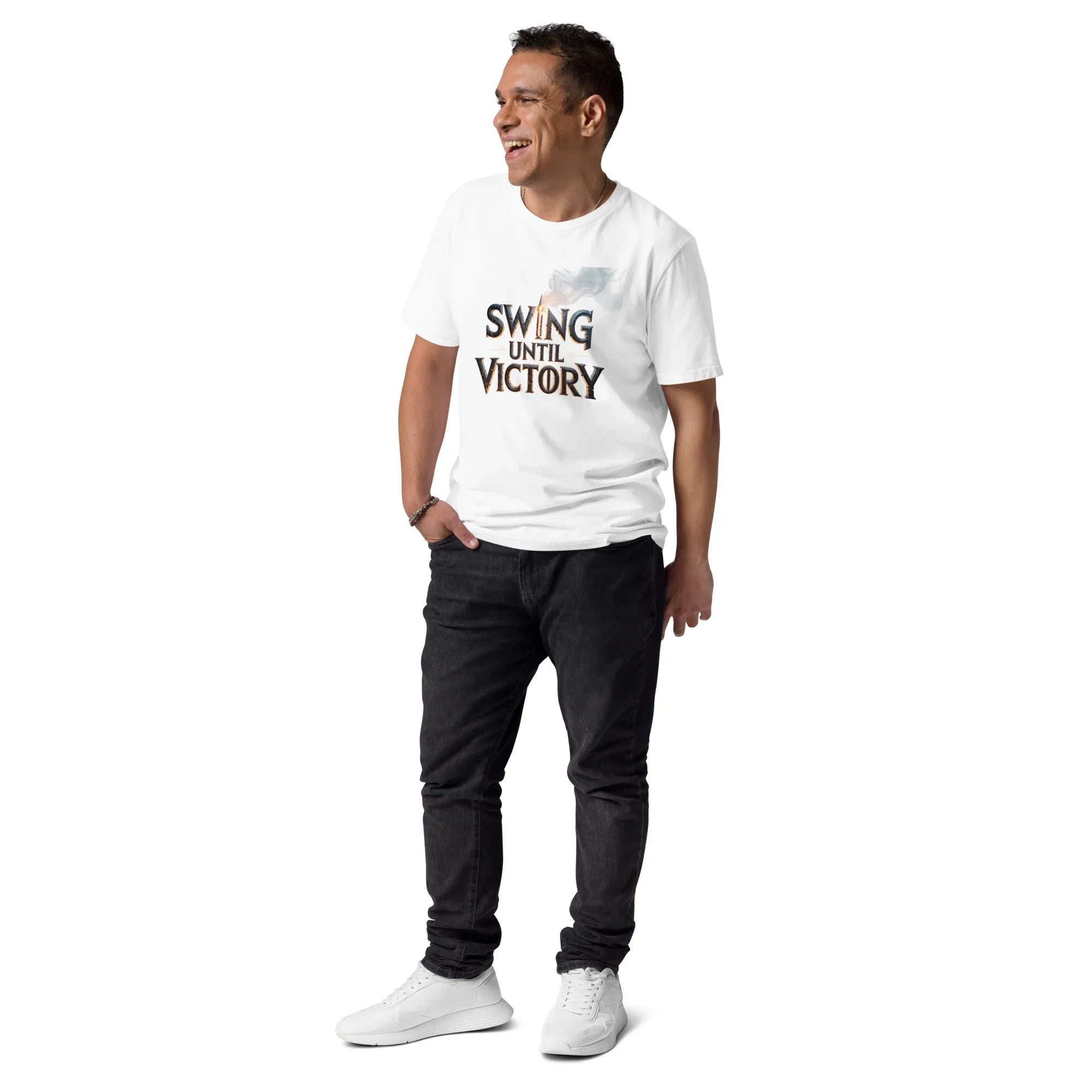 Swing Until Victory Warrior Shirt – Hack-and-Slash Combat Tee - RaZits