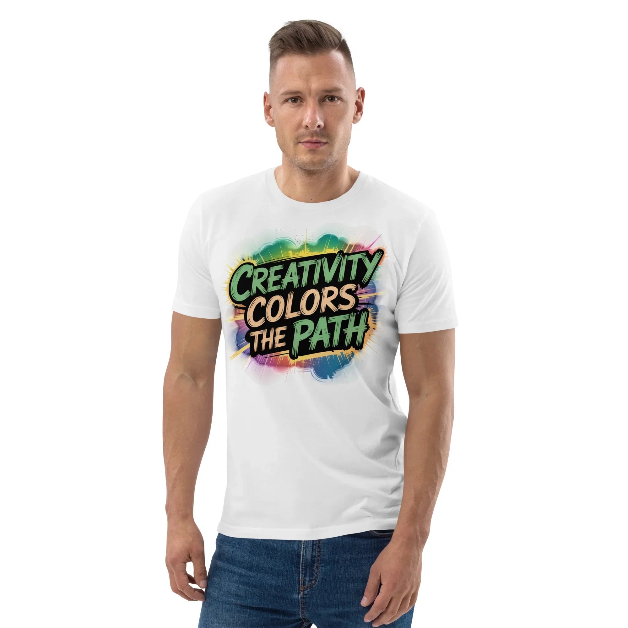 Color Splash Adventure T-Shirt – “Creativity Colors the Path” Comic Style - RaZits
