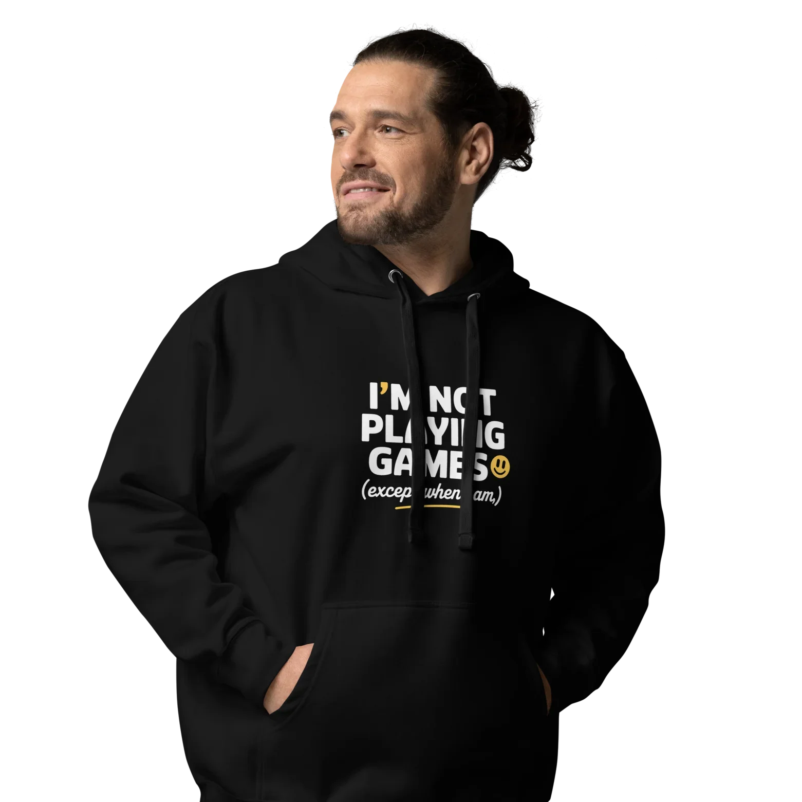 Not Playing Games Hoodie – Funny Gamer Mood Quote - RaZits