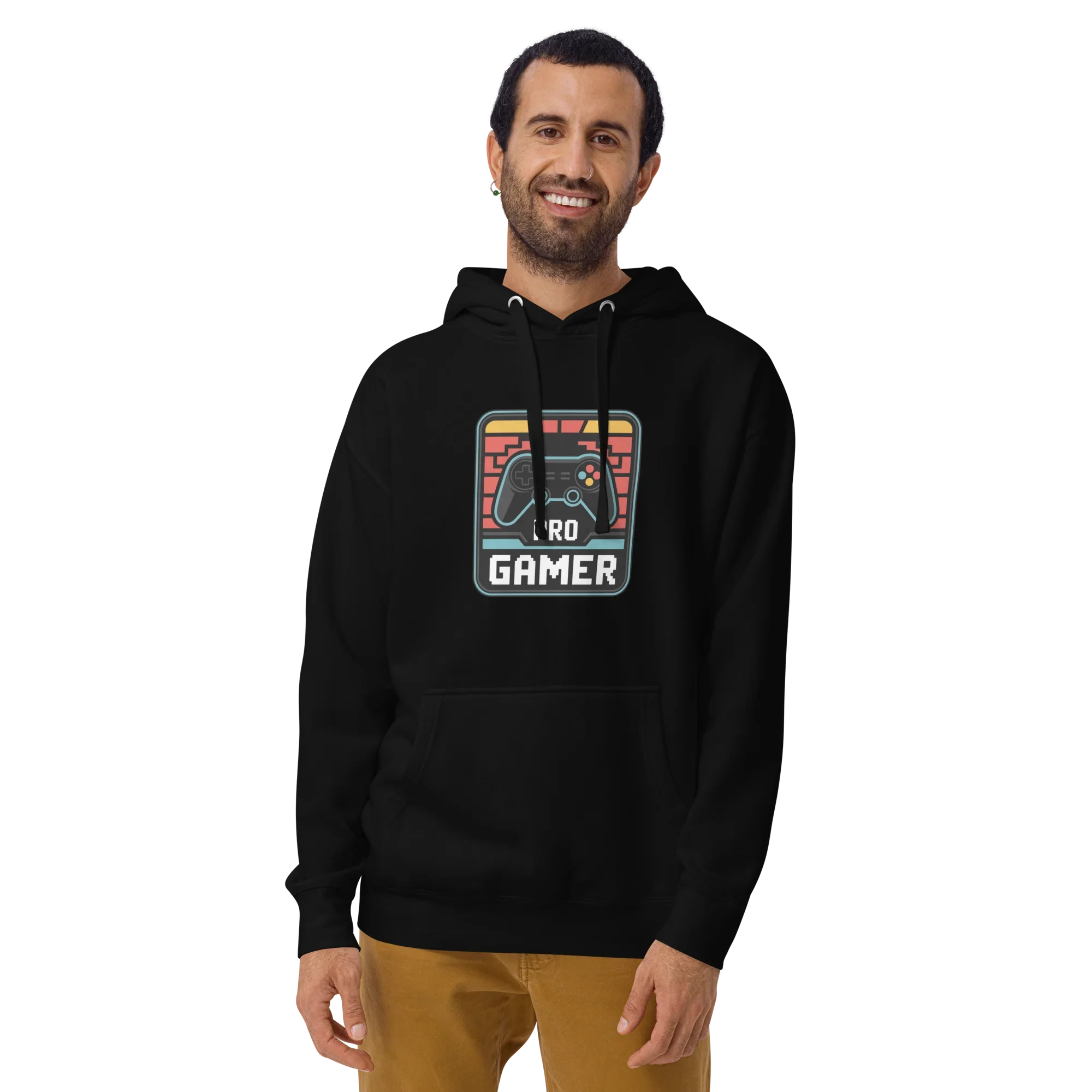 Pro Gamer Hoodie – Retro Pixel Art Game Controller Design - RaZits