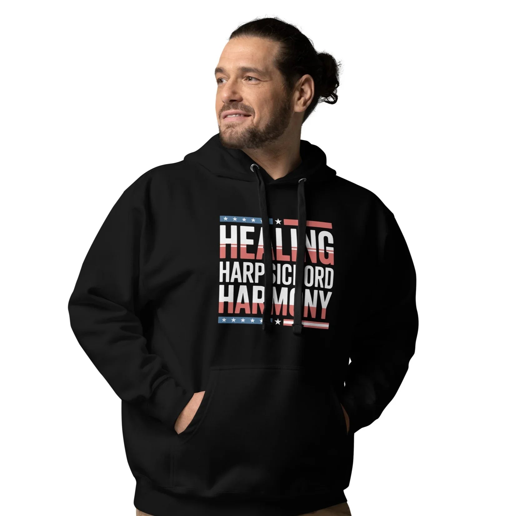 Healing Harpsichord Harmony Hoodie – Patriotic Classical Vibes - RaZits